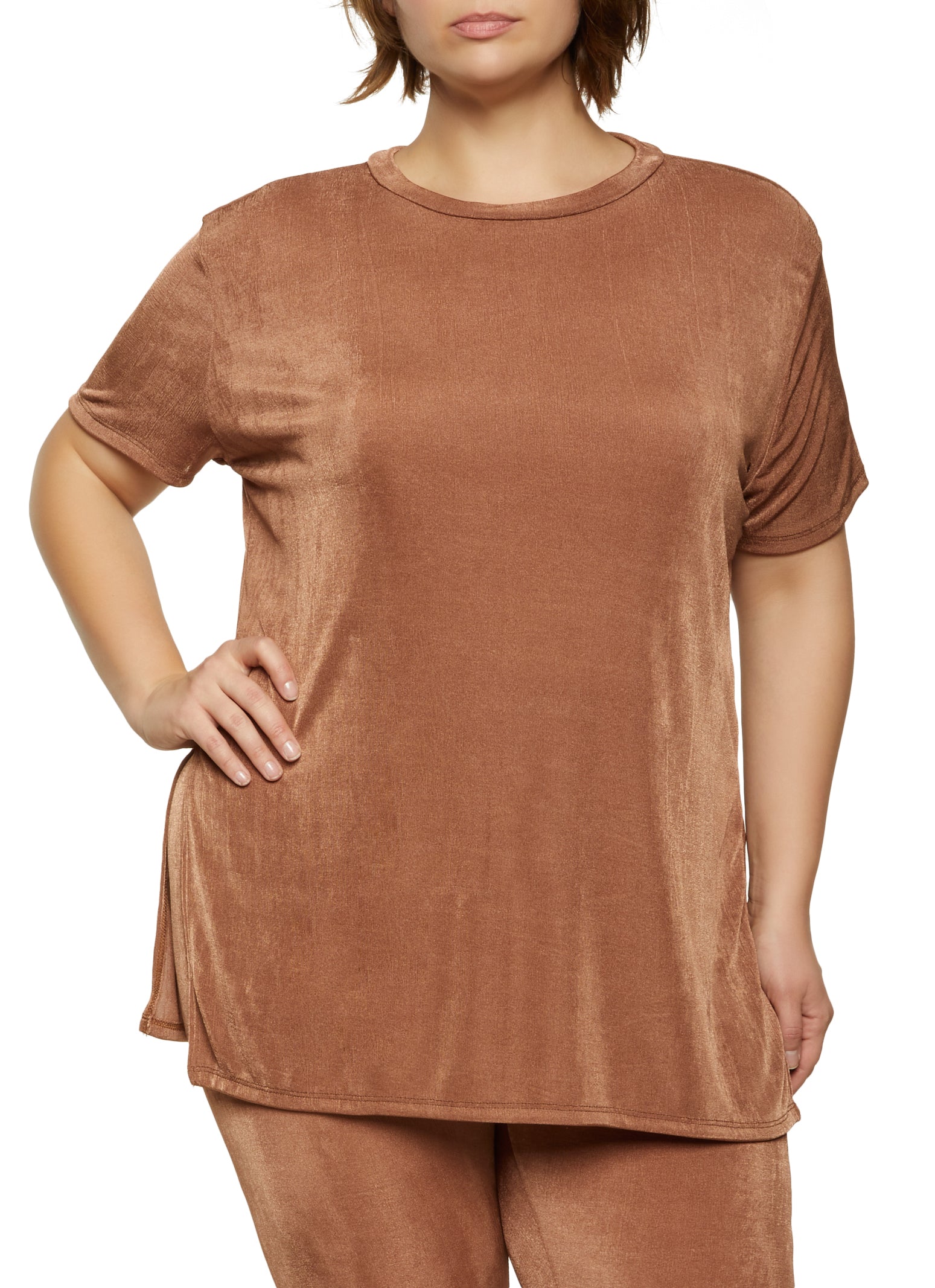 Side Slit Tunic Tee