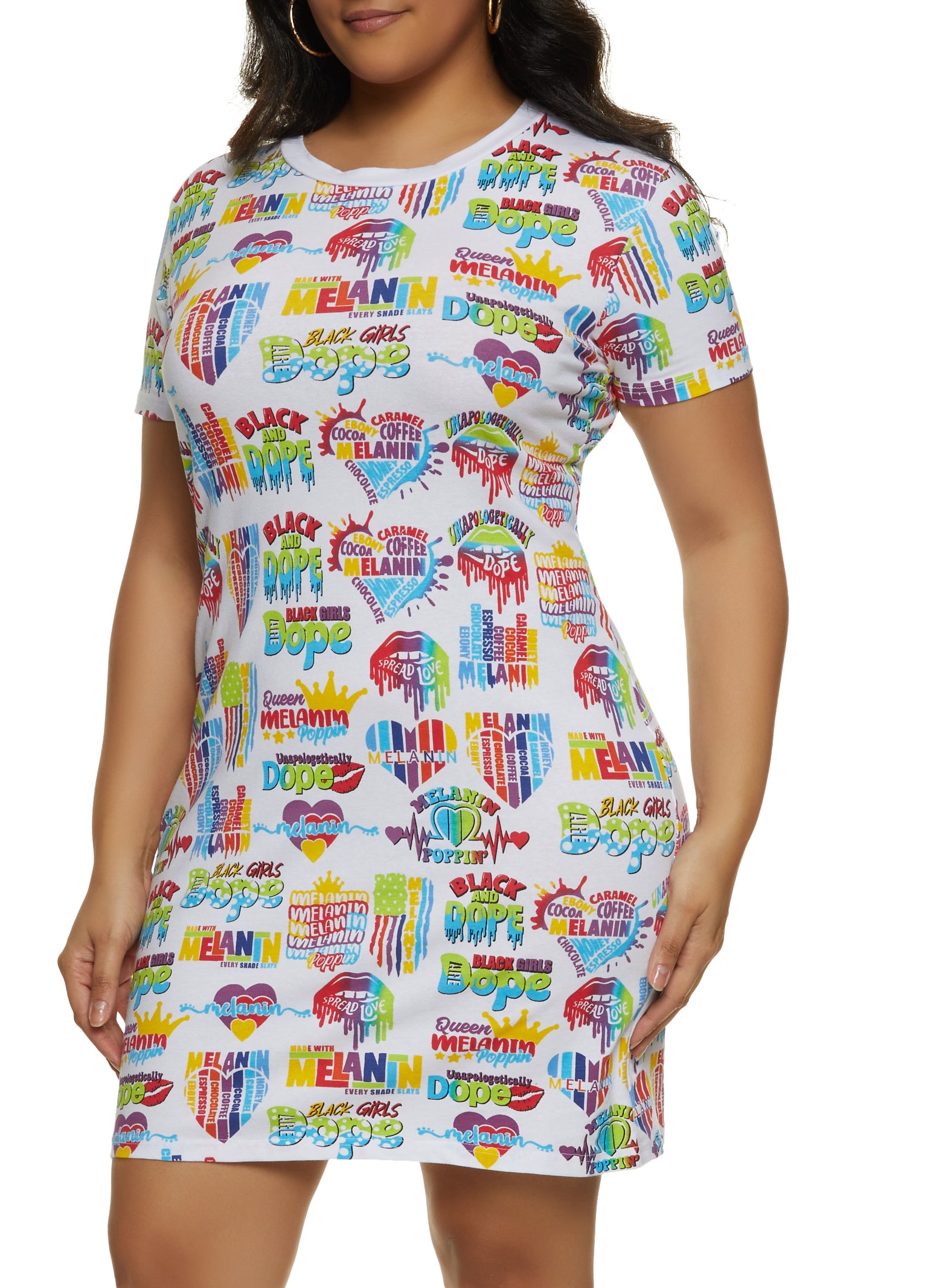 Melanin t sales shirt dress