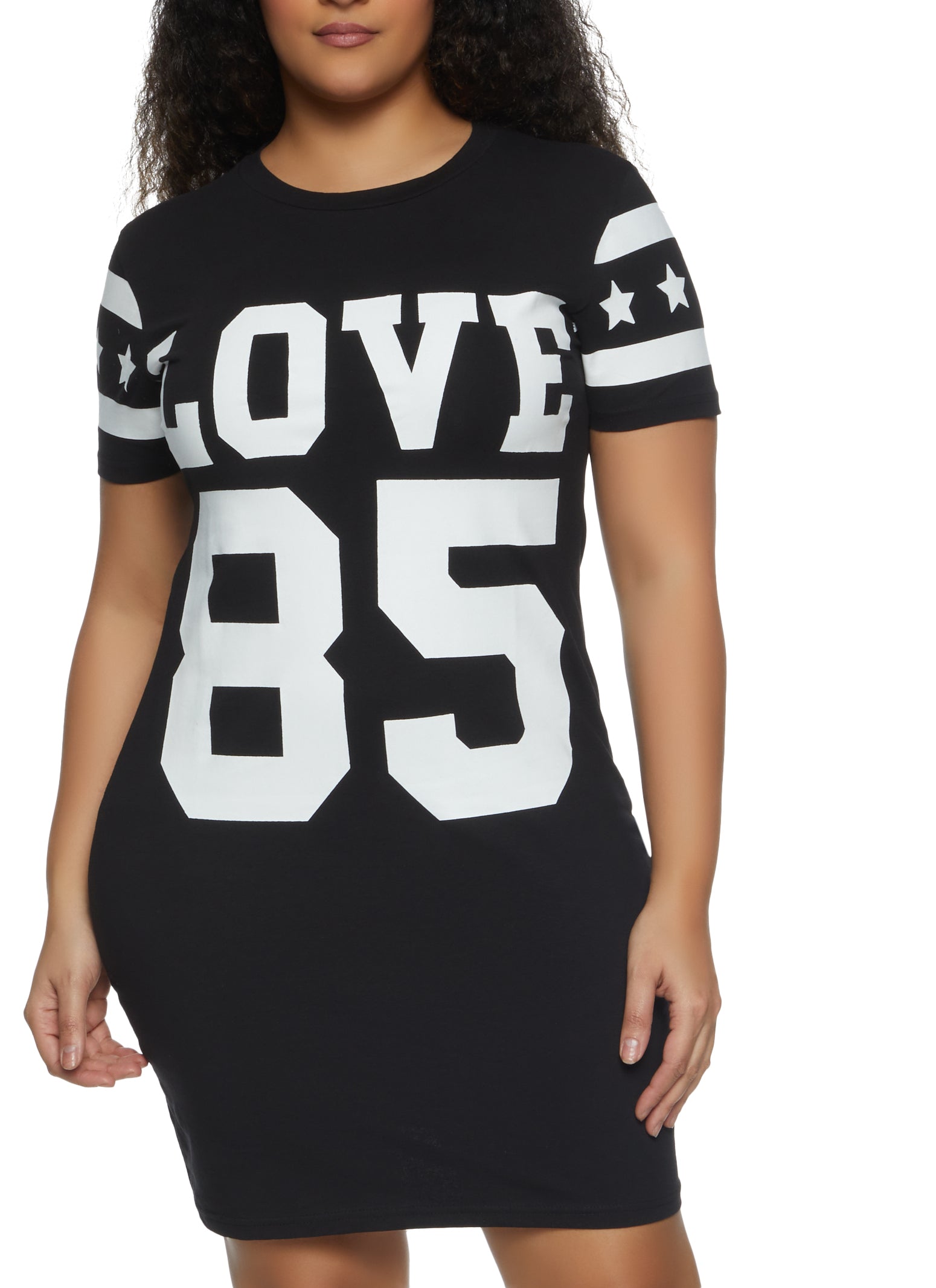 Plus Size Love 85 T Shirt Dress