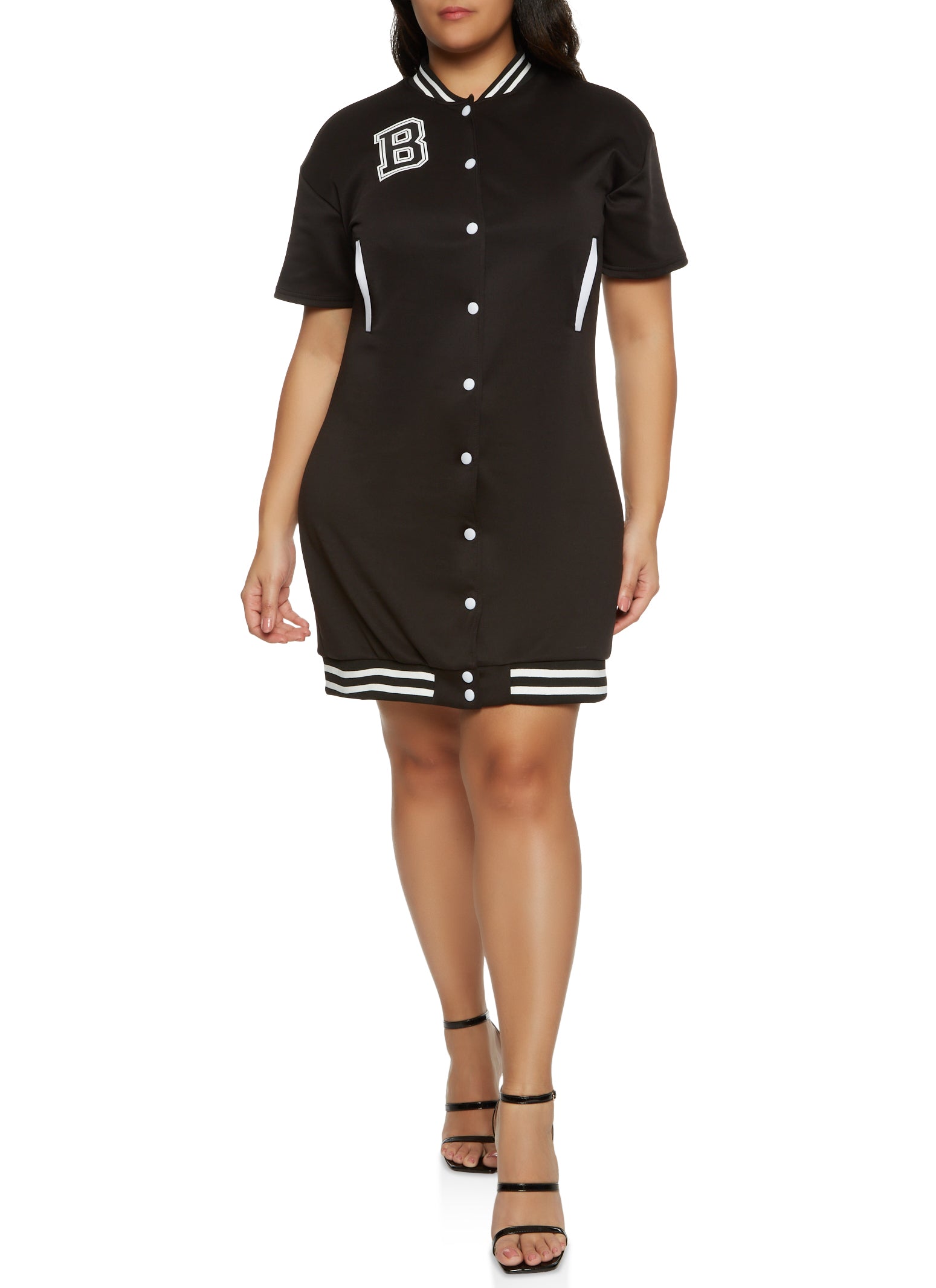 Plus size outlet baseball jersey dress