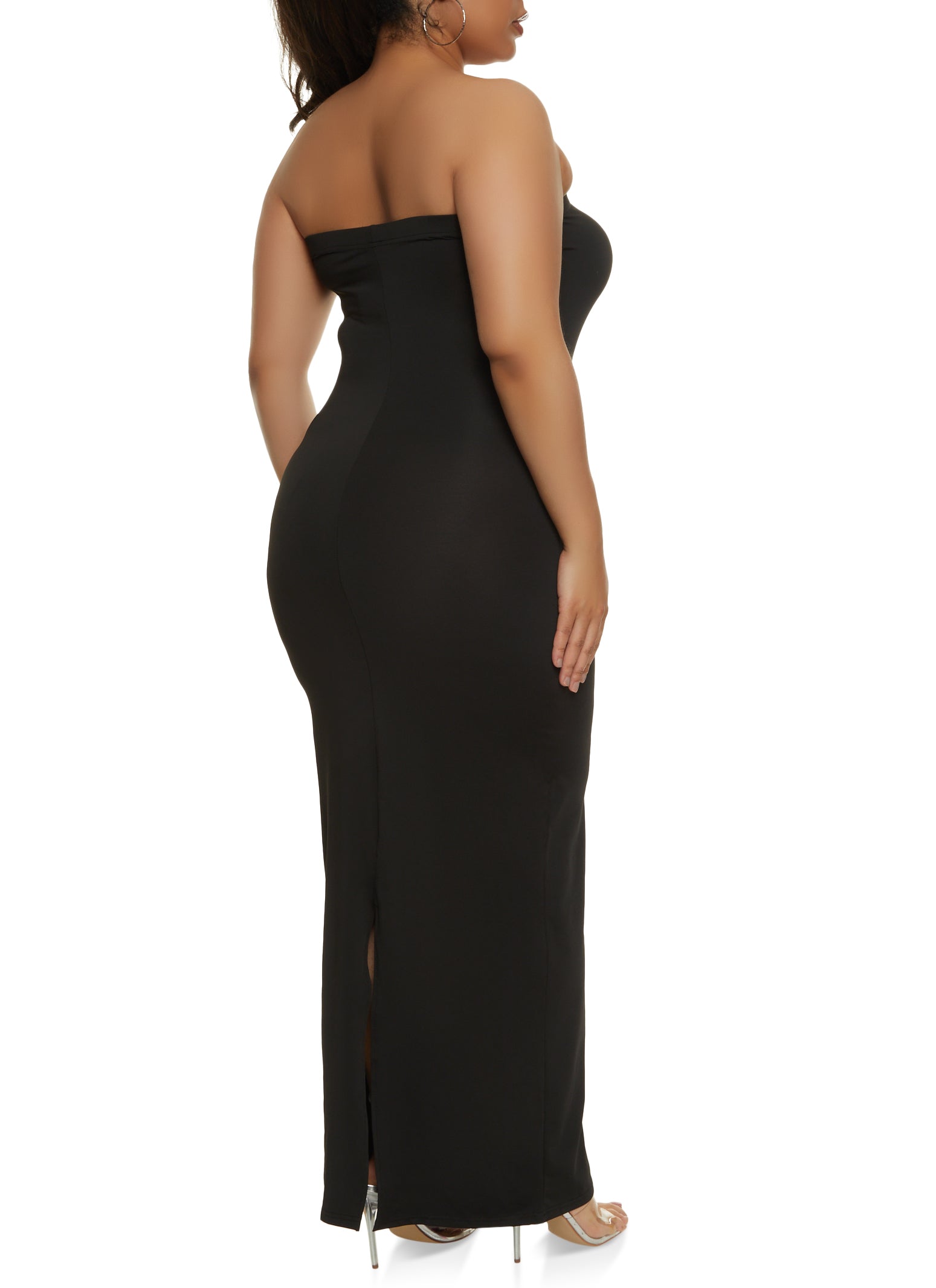 Plus Size Tube Maxi Dress