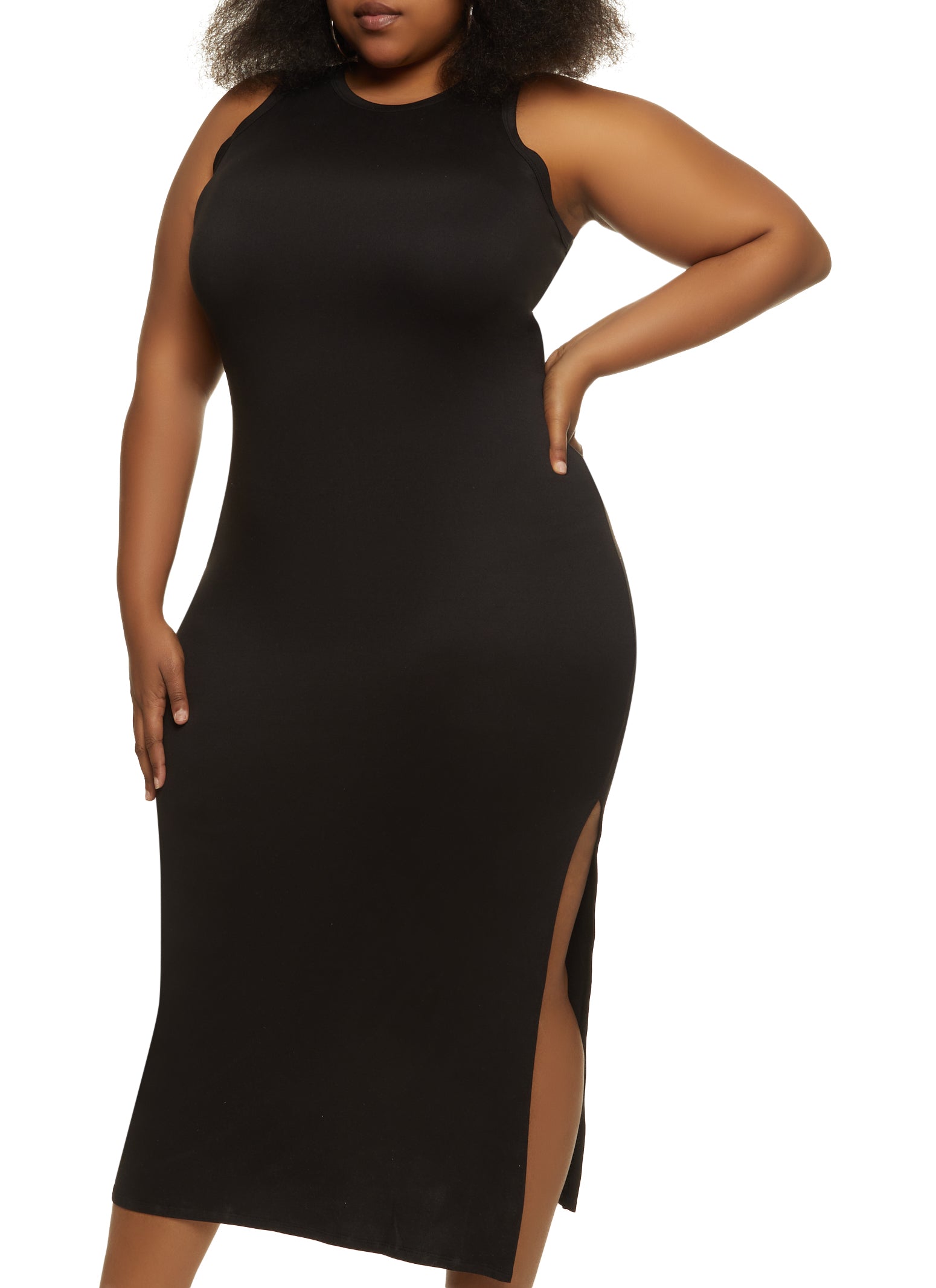 Plus Size Racerback Maxi Dress