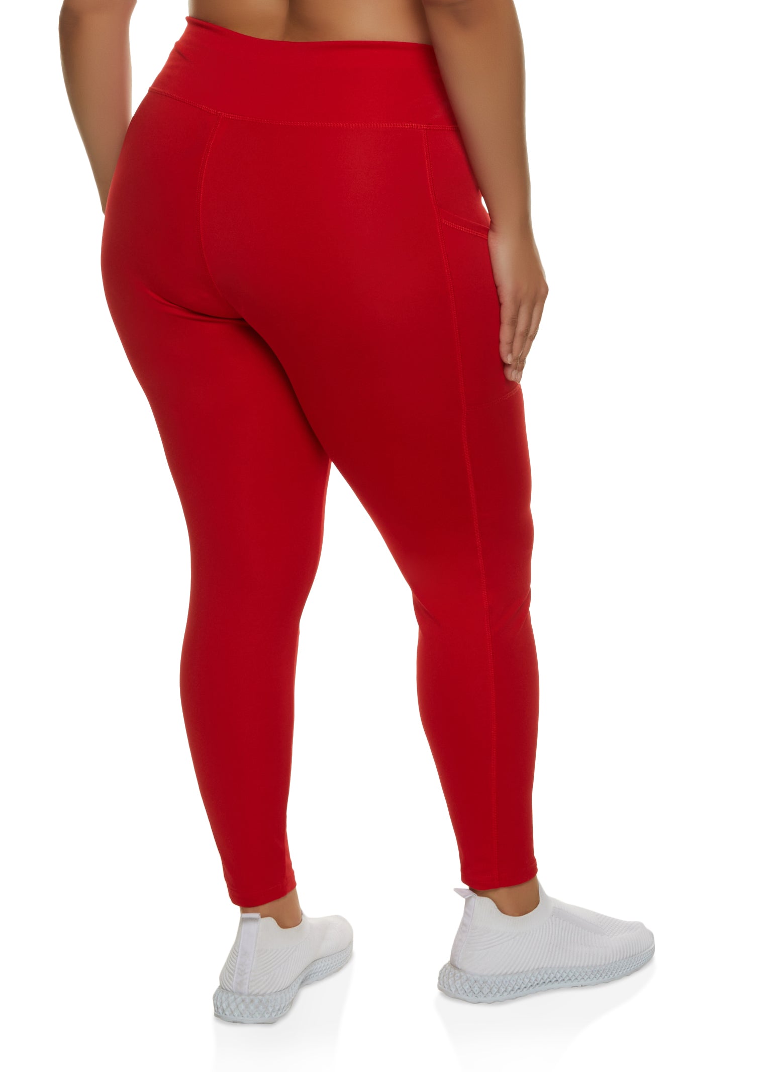 Plus Size Cell Phone Pocket Leggings