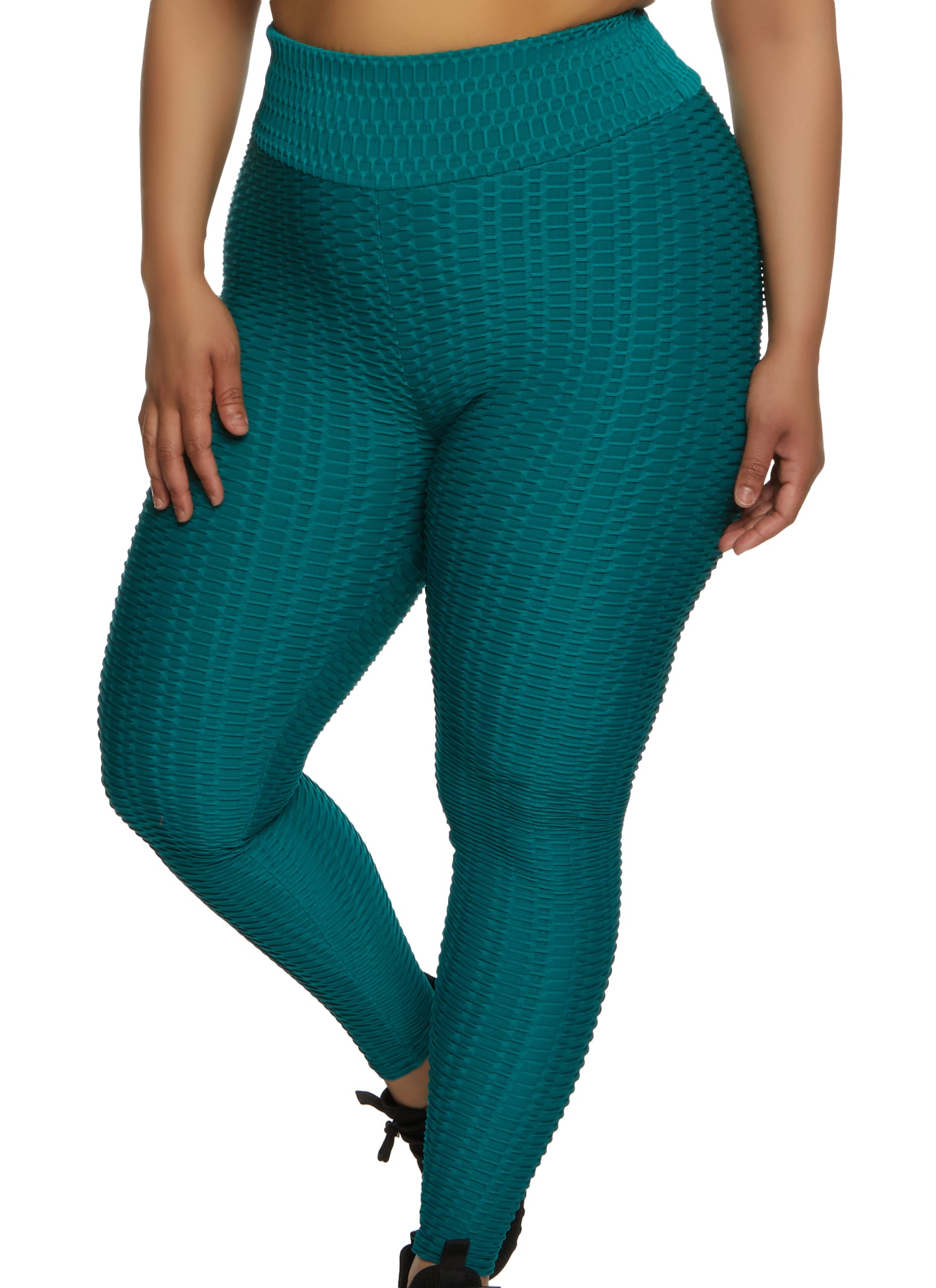 Siriano Sport 7/8 Length Leggings in Teal | Christian Siriano