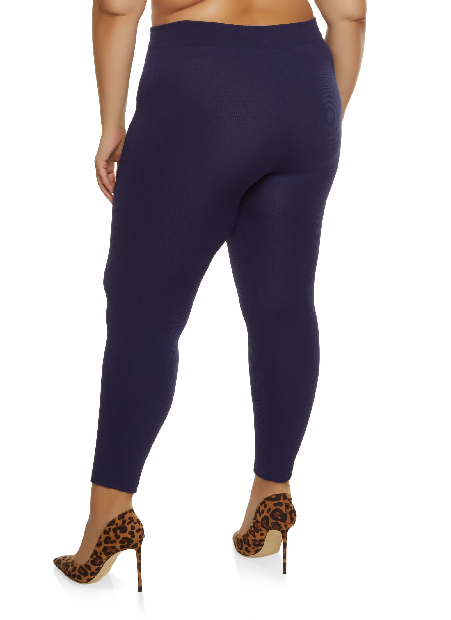 Plus Size Fleece Lined Seamless Leggings