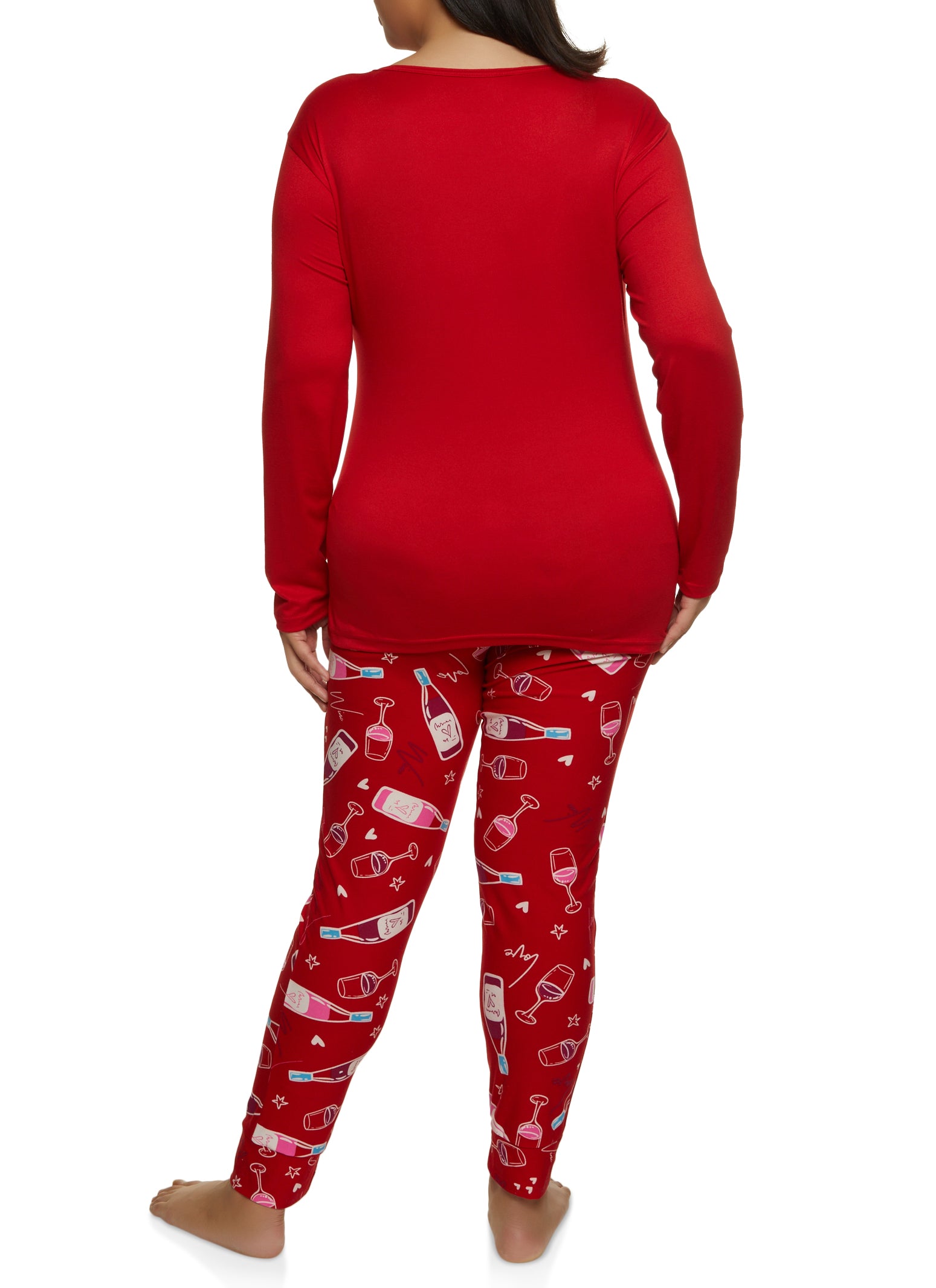 Plus size best sale wine pajamas