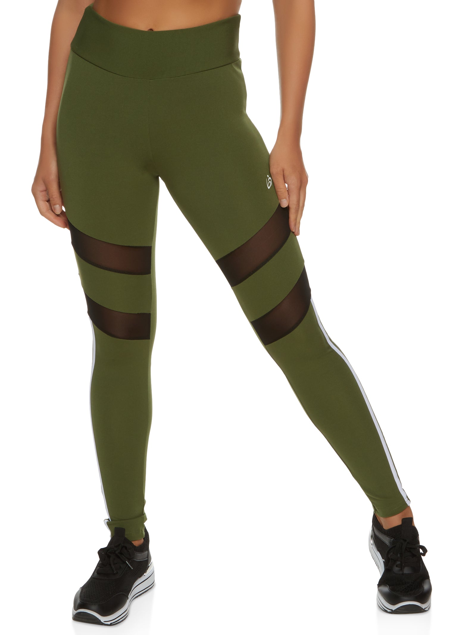 Solid Seamless Ribbed High Waisted Leggings