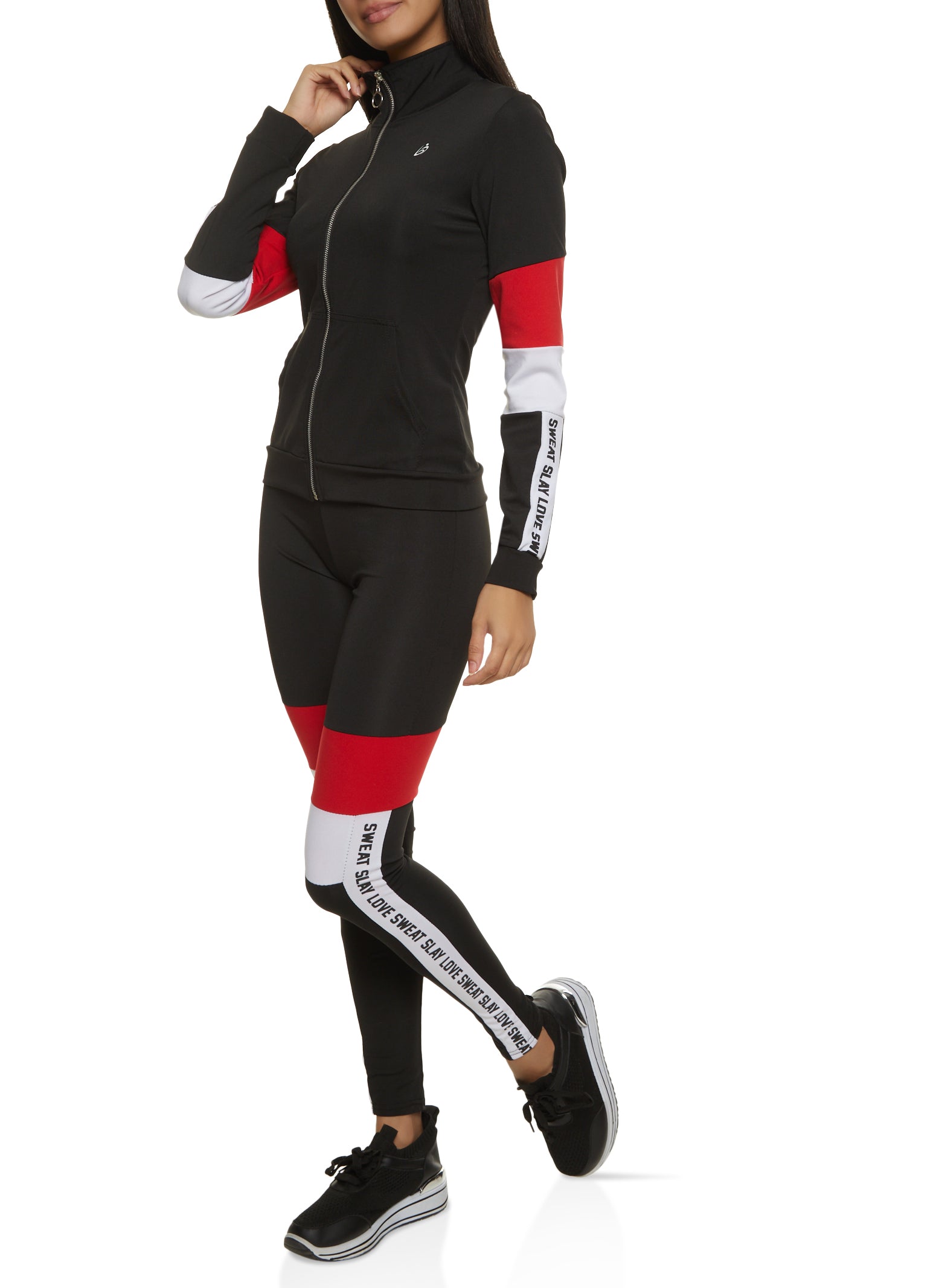 Women's Black Lycra Regular Activewear Joggers - SLAY