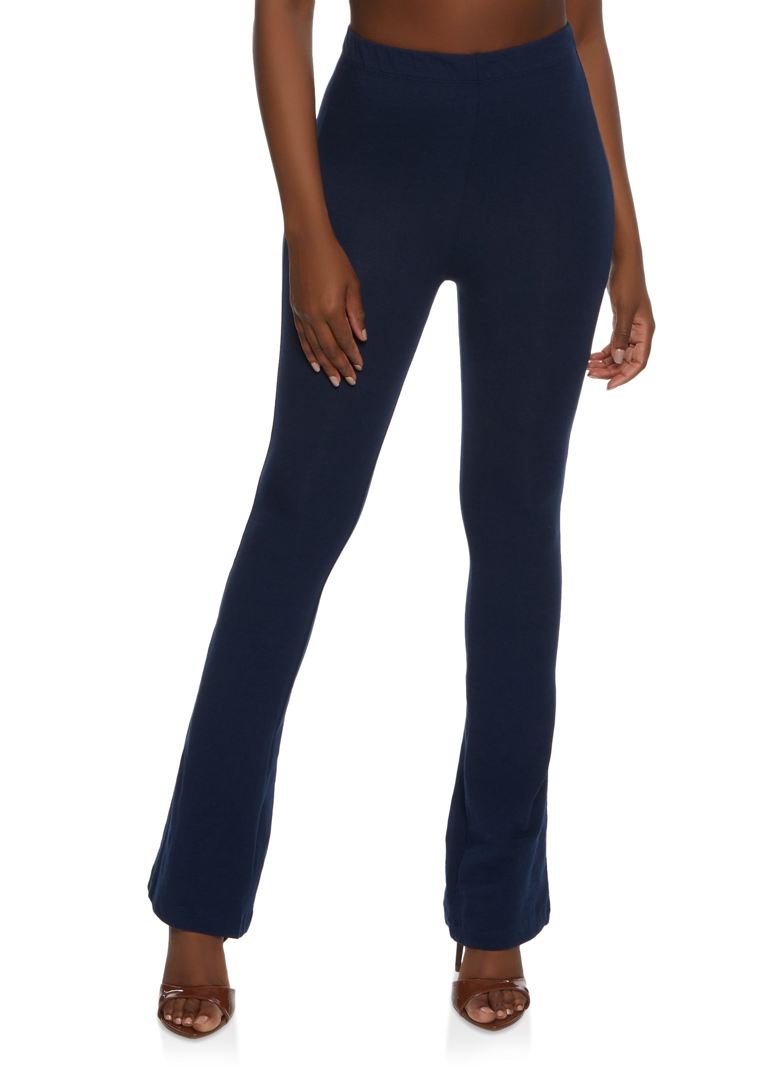 Flared leg pants Navy