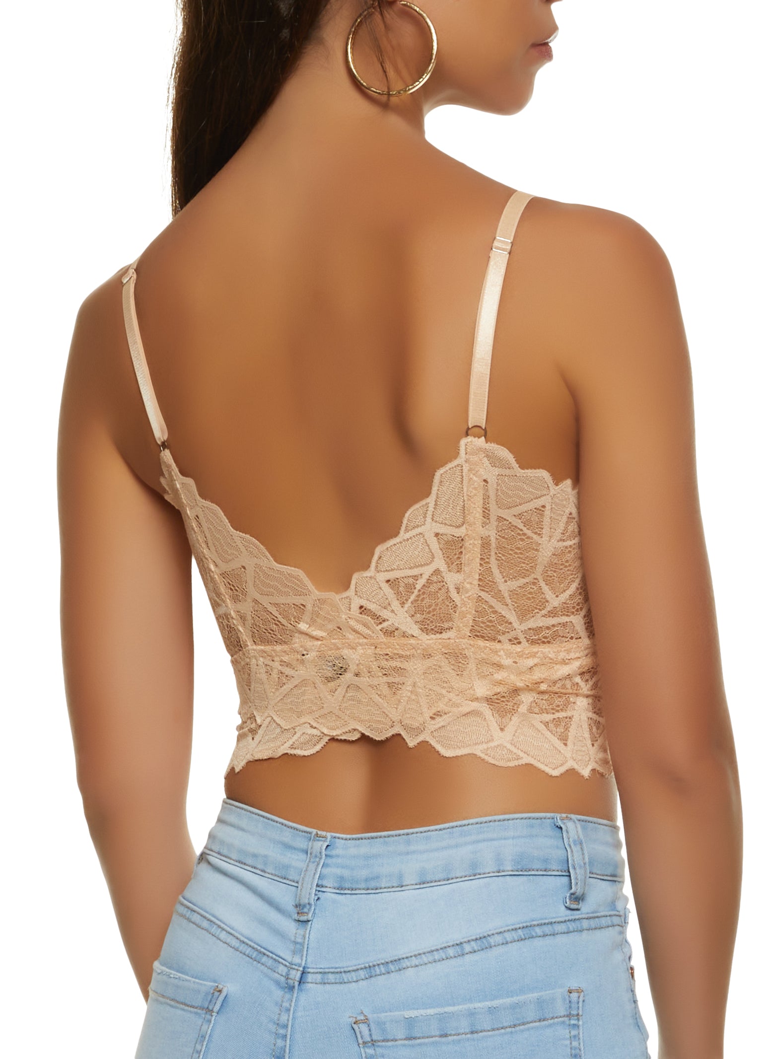 Geometric Lace Top