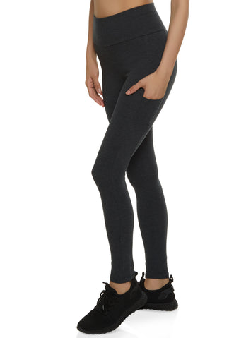 Solid Seamless Ribbed Leggings