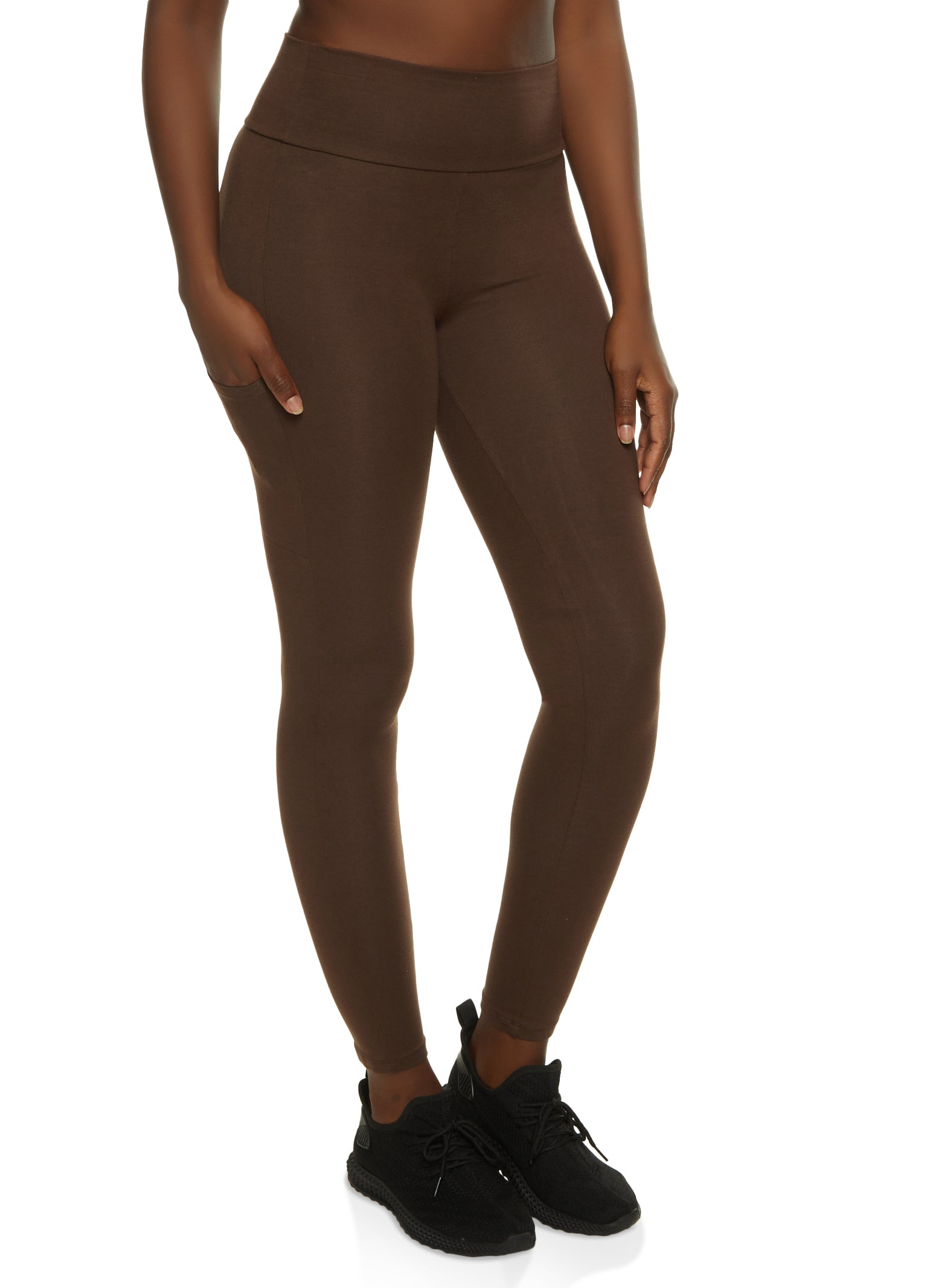 Buy SPIFFY Women Footed Length Cotton Spendex Legging D.Brown at Amazon.in
