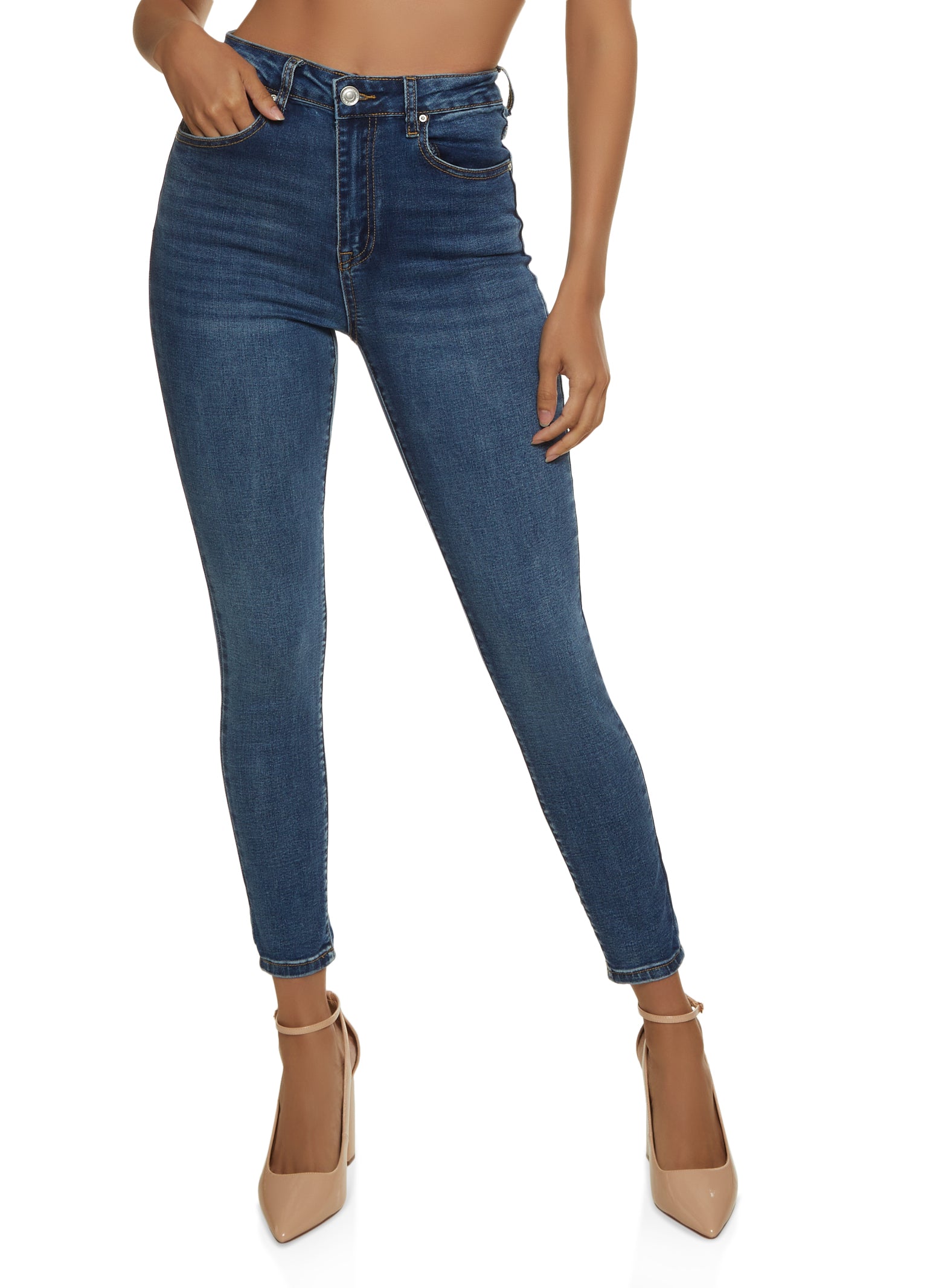 High rise clearance wax jeans