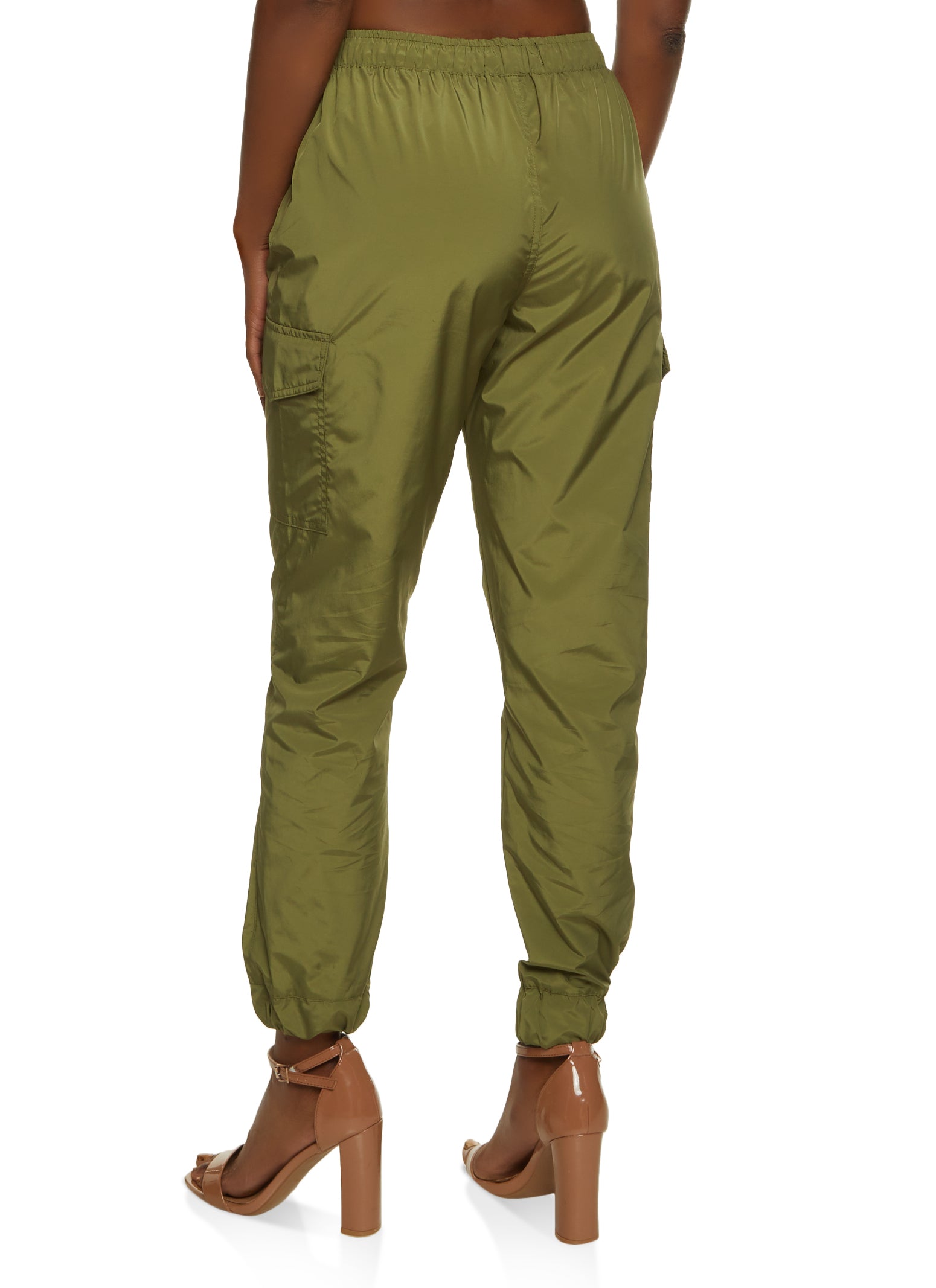 Nylon Cargo Pocket Joggers