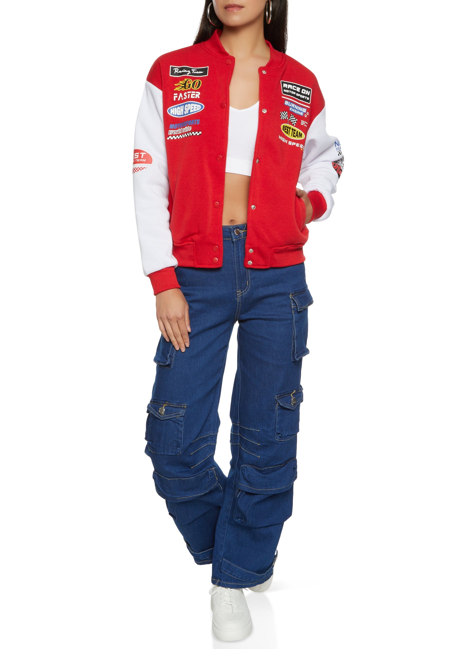 Racing Motorcycle Suit Jacket Top | Racing Jacket Motorcycle Women - Y2k  Color Design - Aliexpress