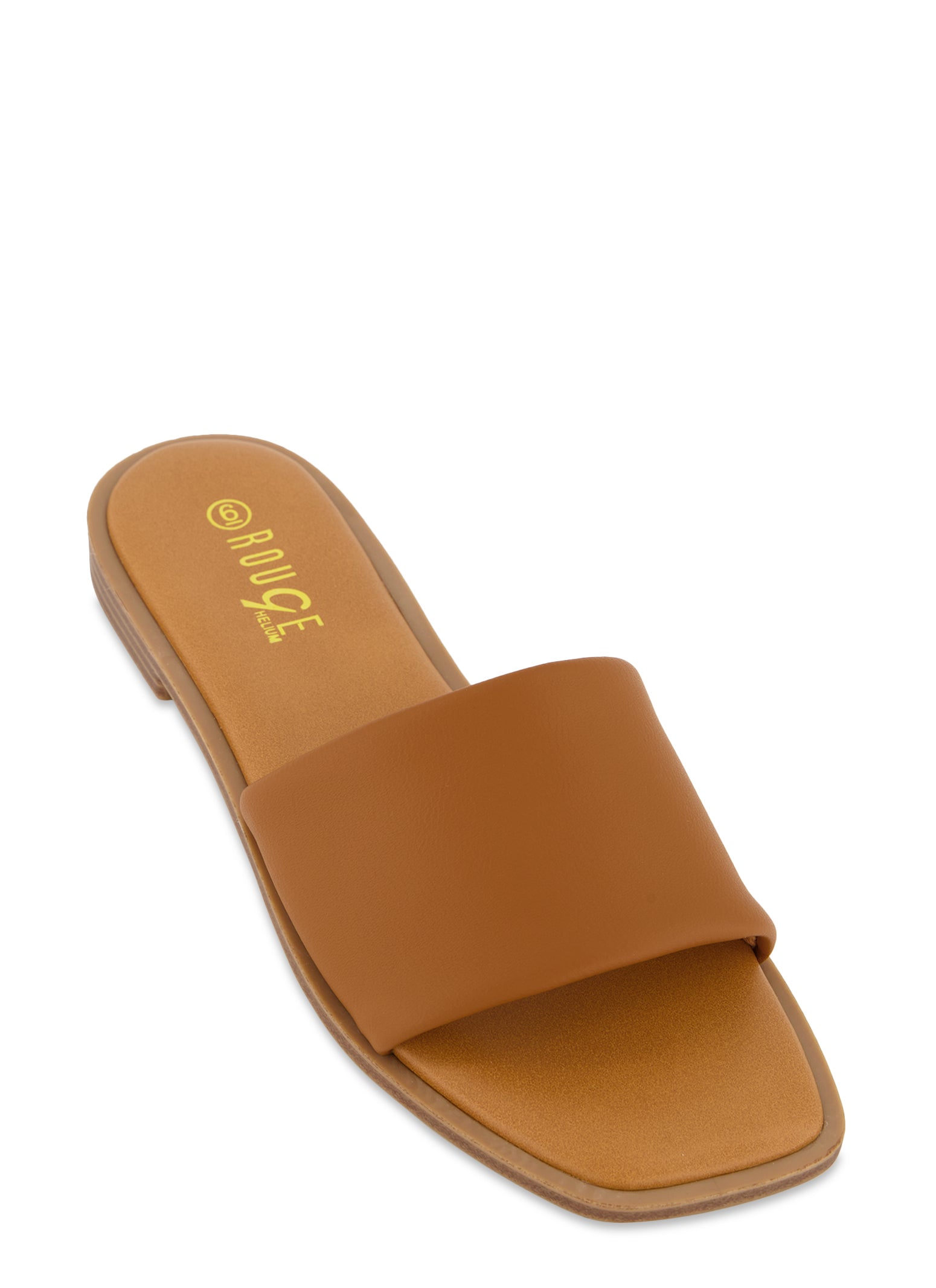 Solid Band Flat Sandals