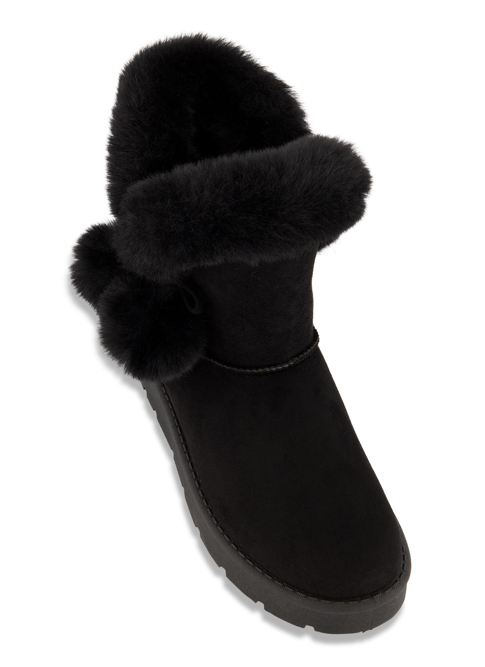 Black uggs shop with pom poms