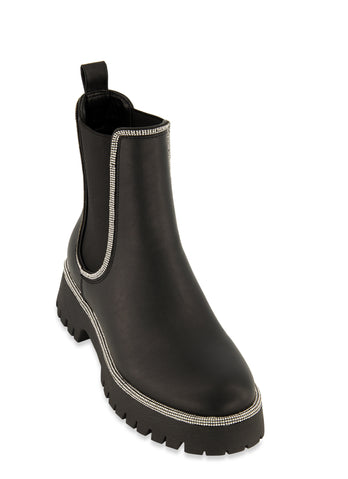 Zip trim 2025 chelsea ankle boots