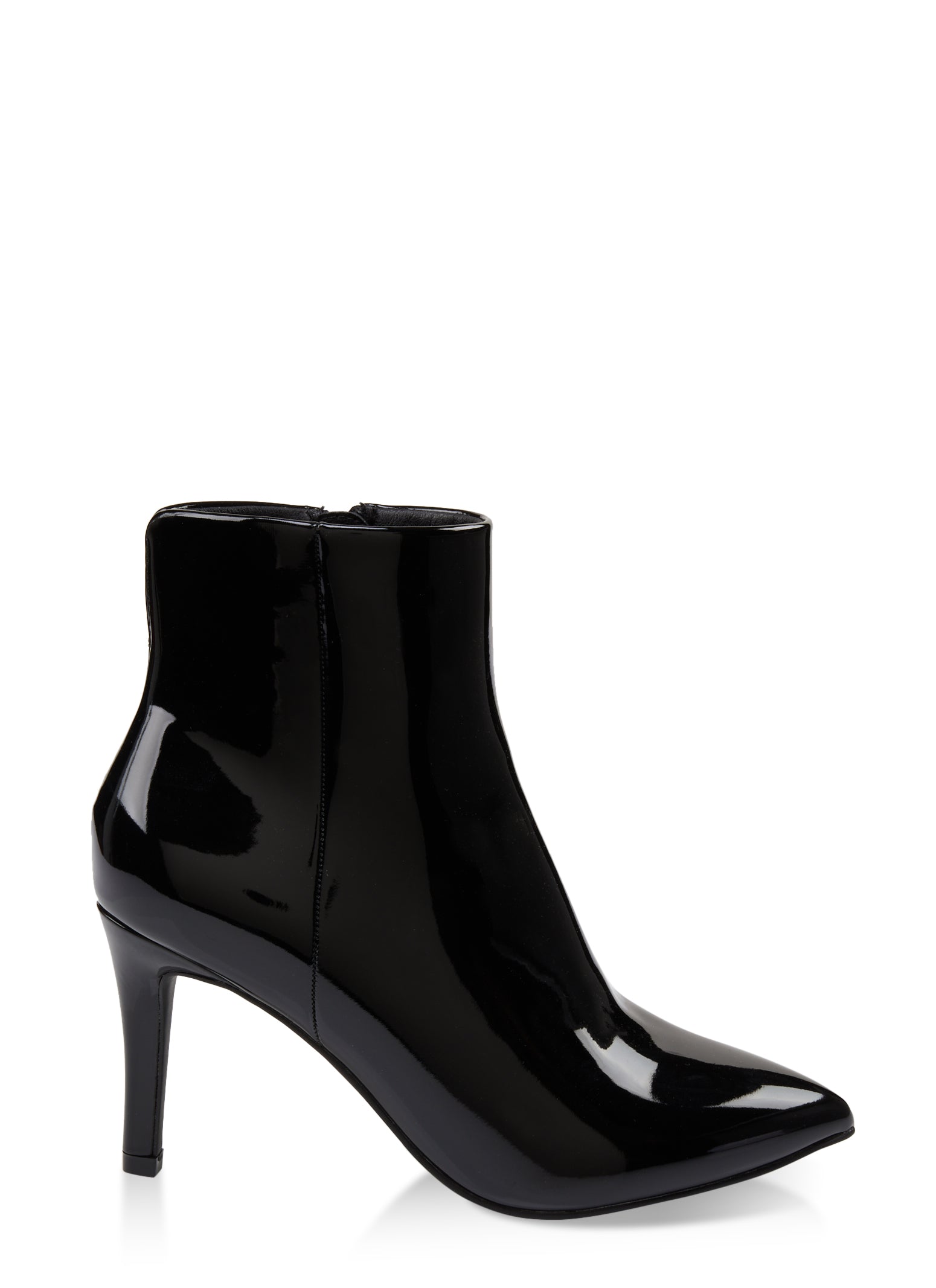 Side Zip Pointed Toe Booties