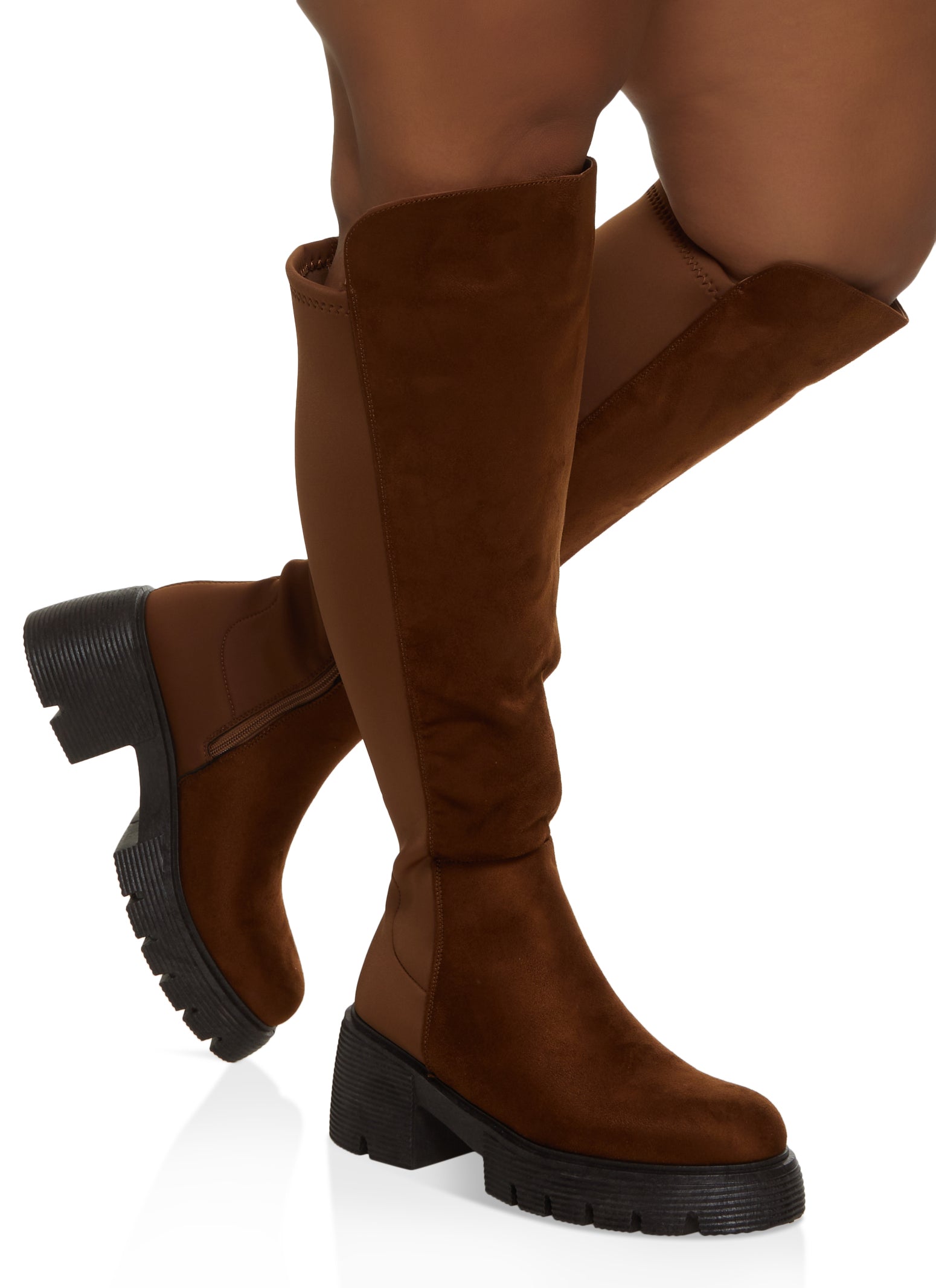 Amazon.com | LifeStride Womens Gracie-WC Wide Calf High Heeled Boots Stone  Grey Wide Calf 6 M | Knee-High