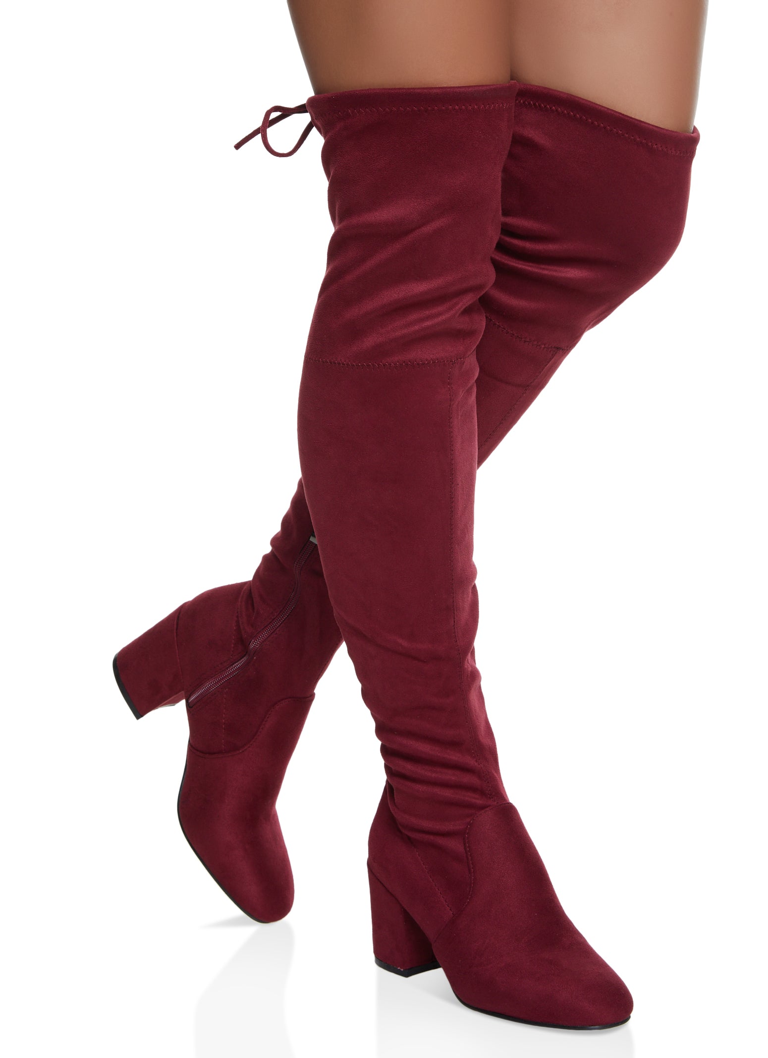 Burgundy hotsell tall boots