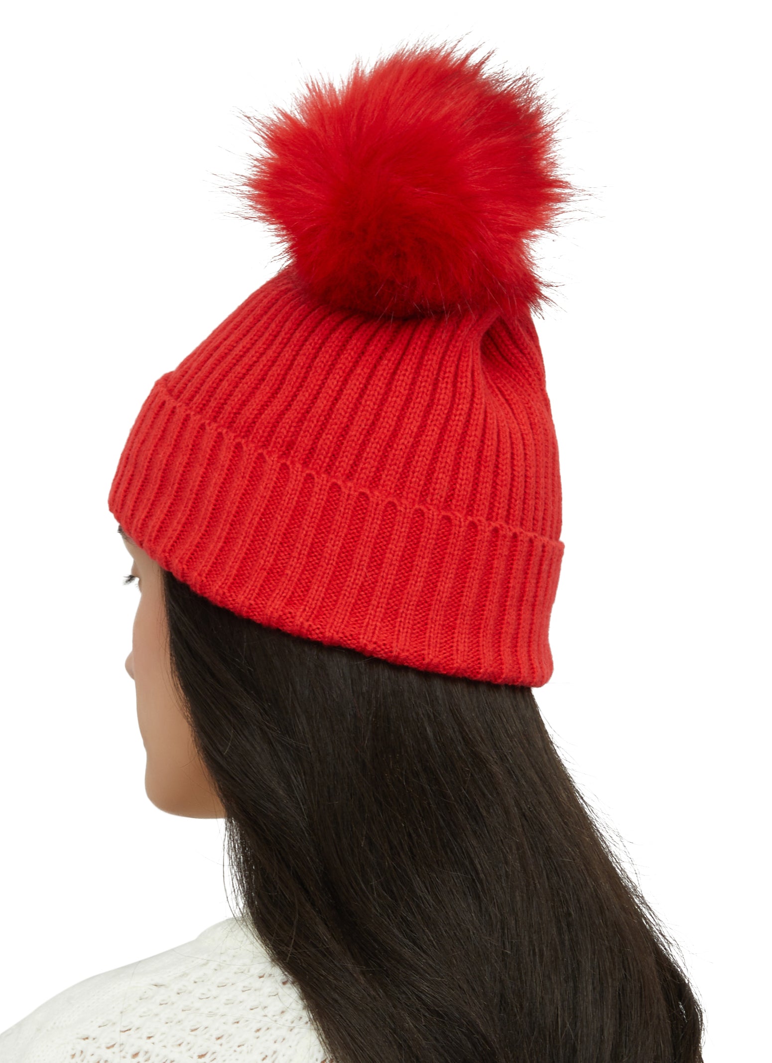 Ribbed Pom Beanie