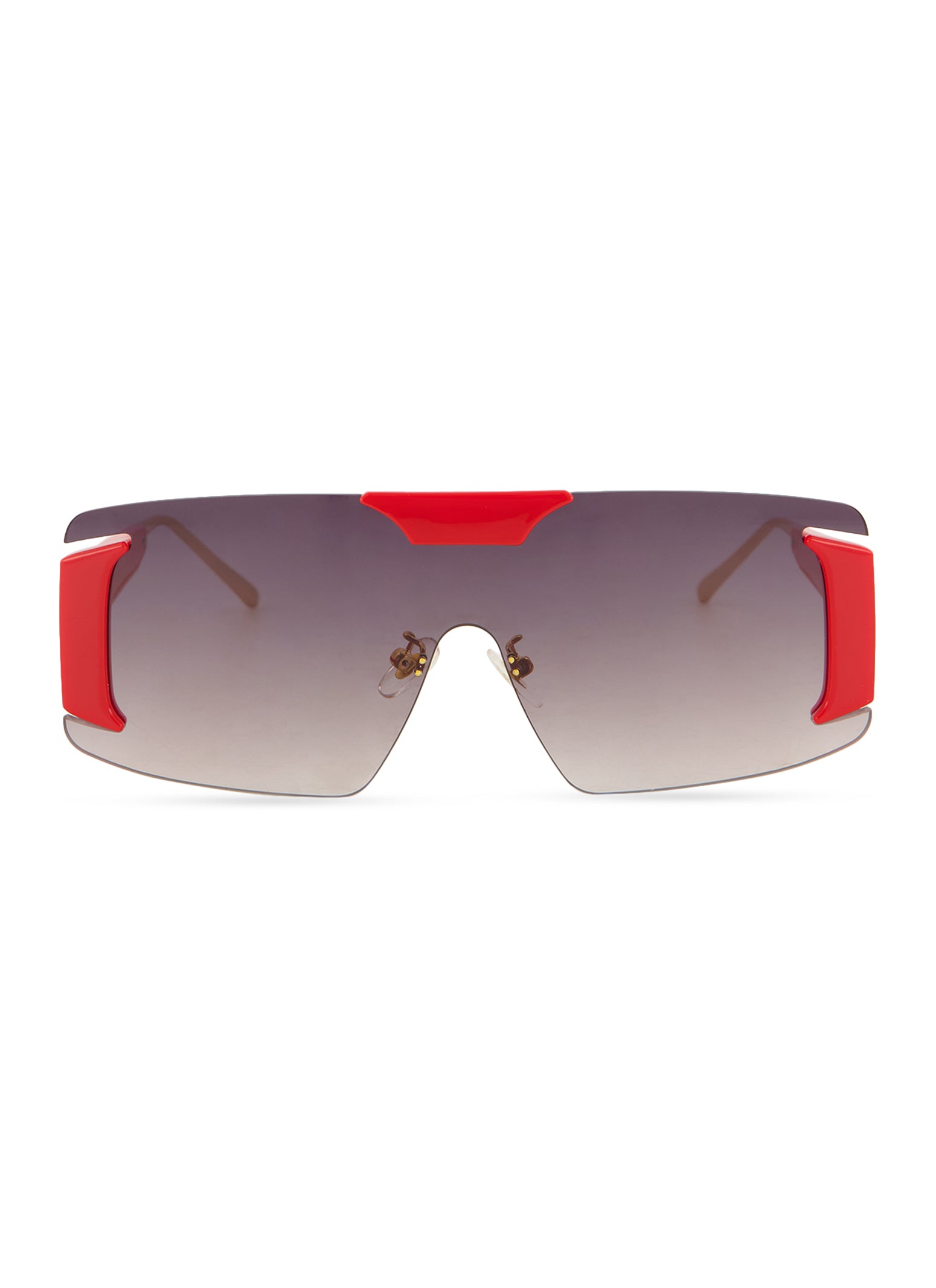 Contrast Retro Shield Sunglasses