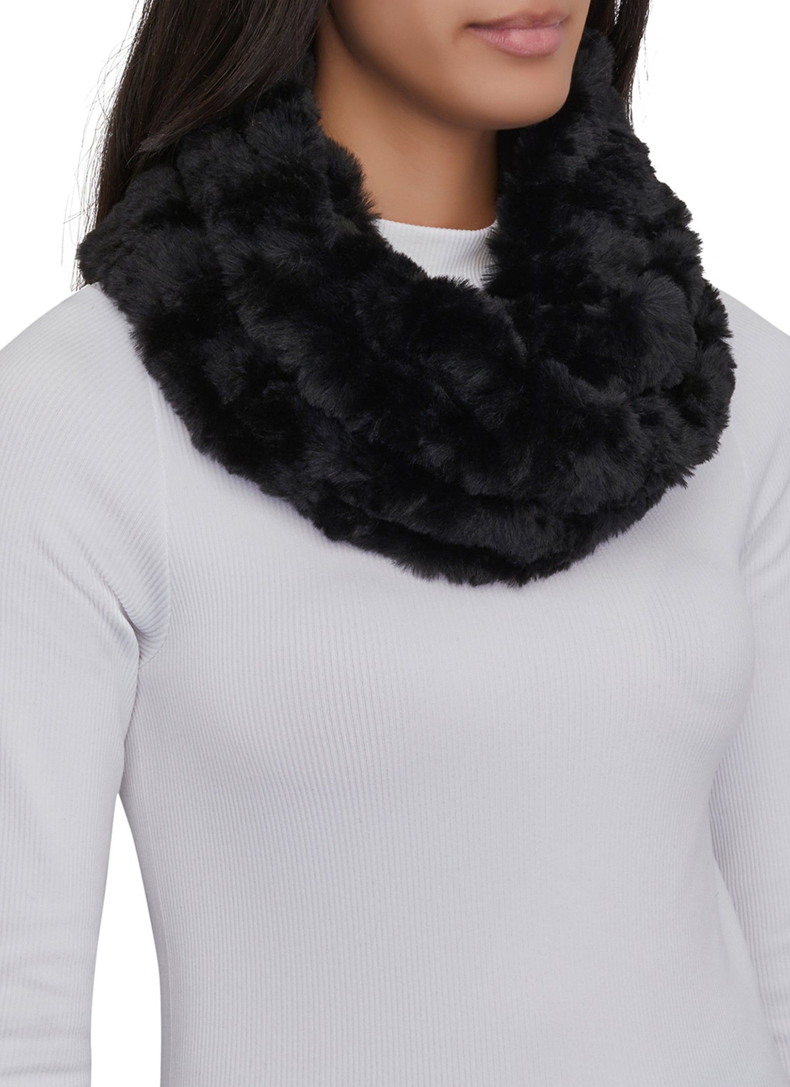 Fur cowl neck best sale scarf