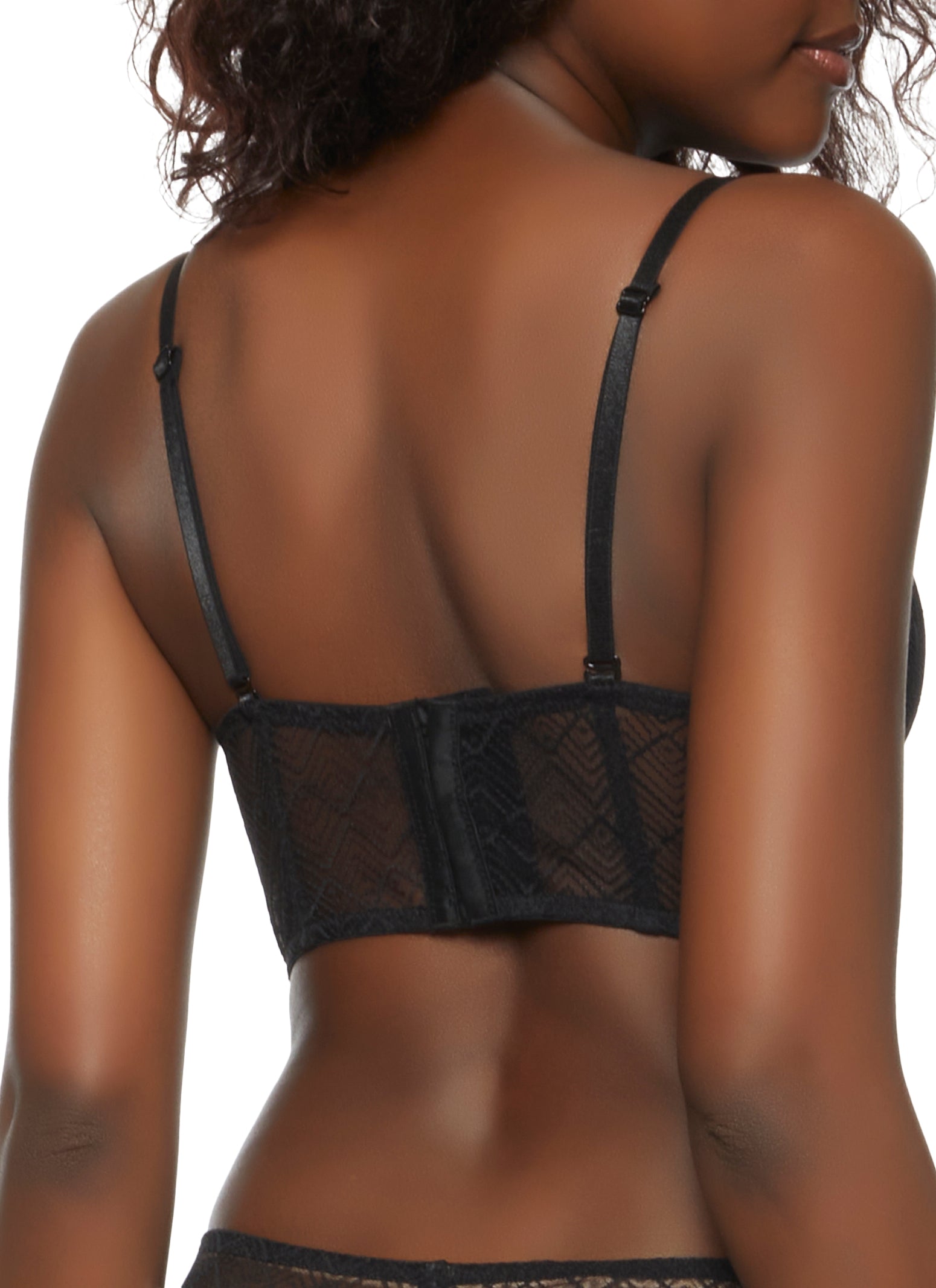 Longline Lace Cut Out Front Balconette Bra