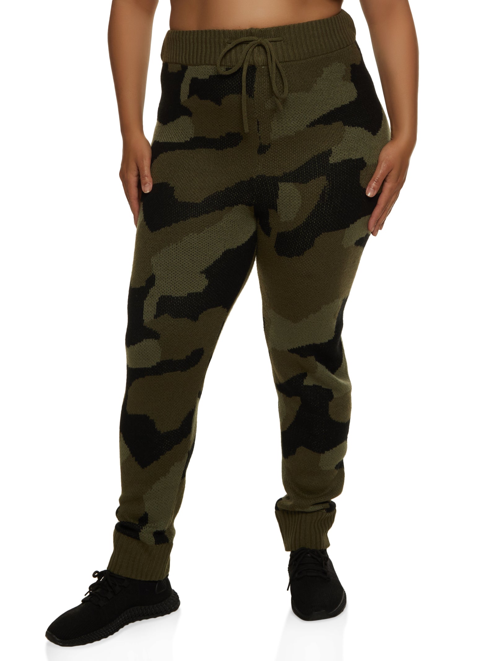 Camo joggers cheap womens plus size