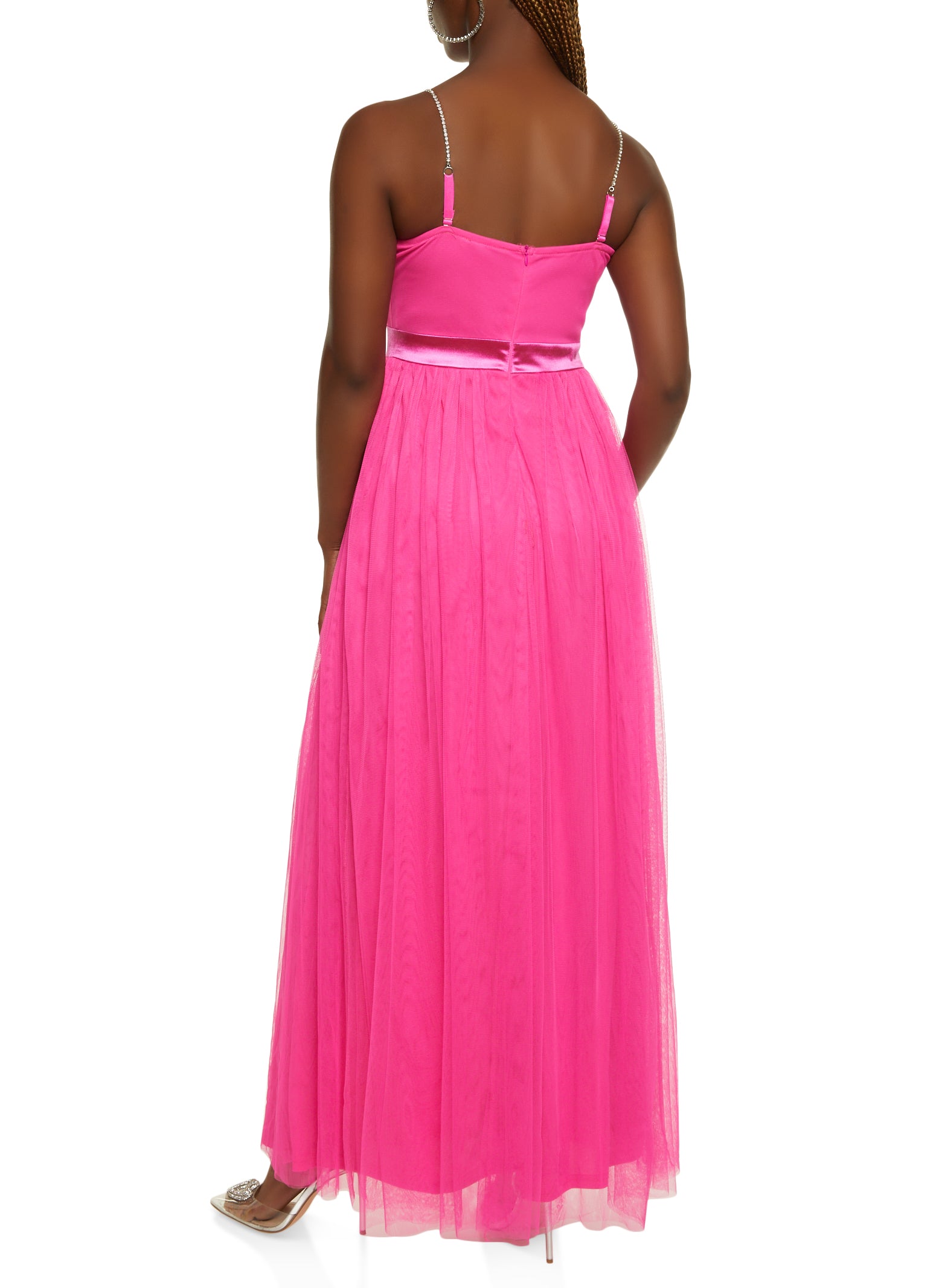 pink maxi rhinestone