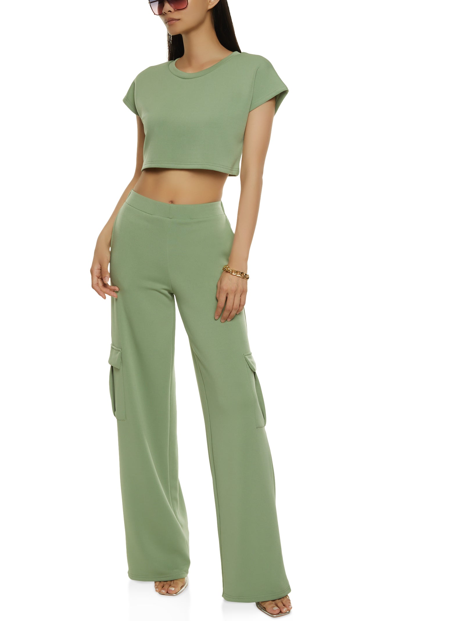 Solid Boxy Crop Top