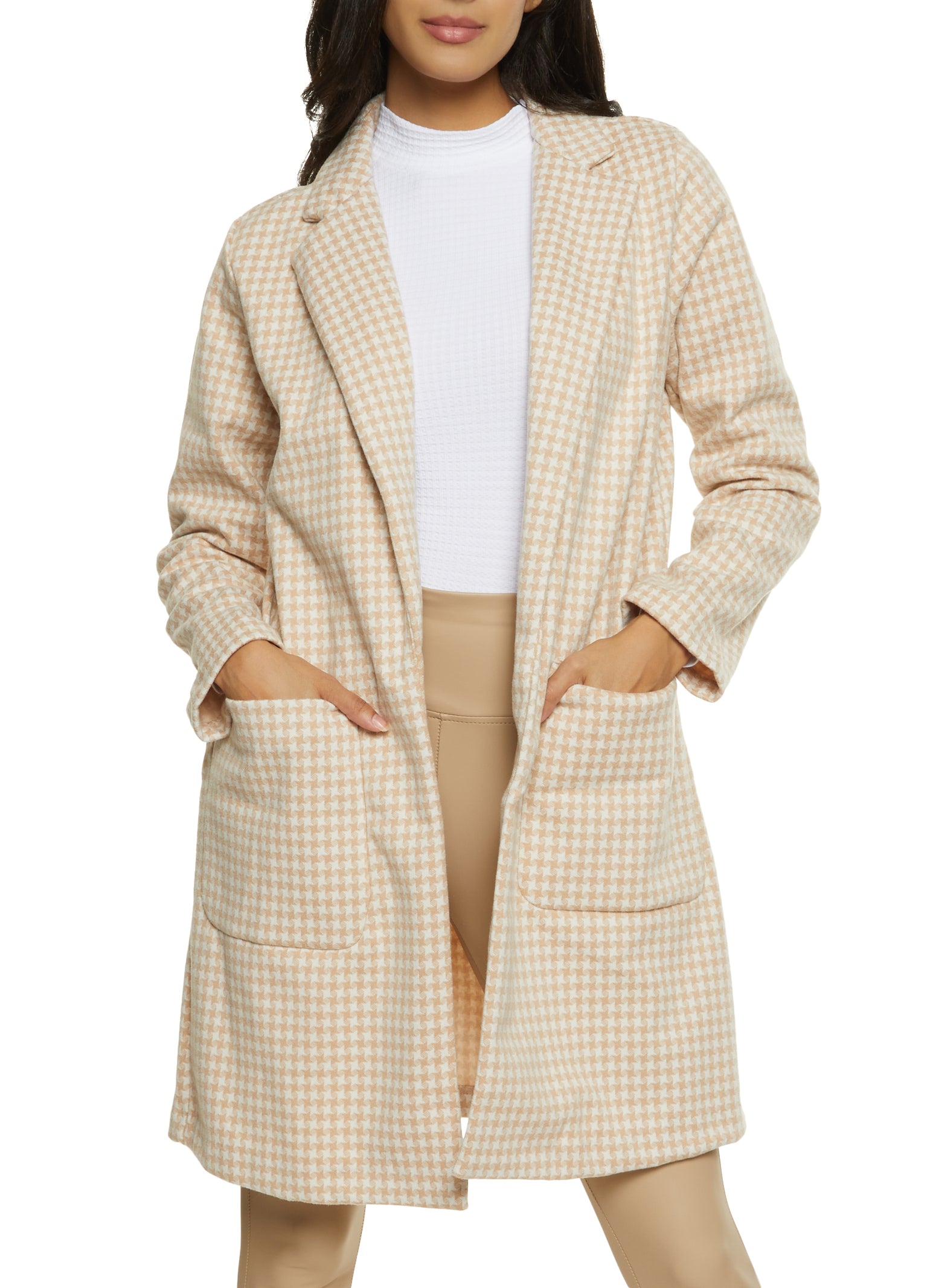 Houndstooth peacoat hot sale