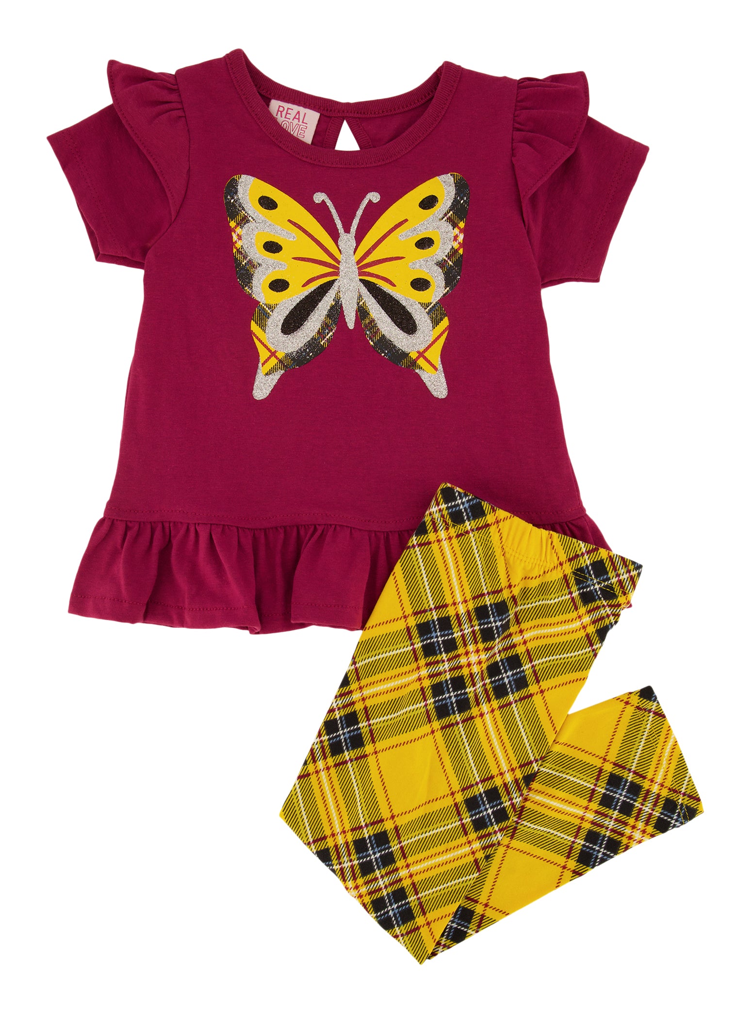 Toddler Girl Butterfly Print Leggings