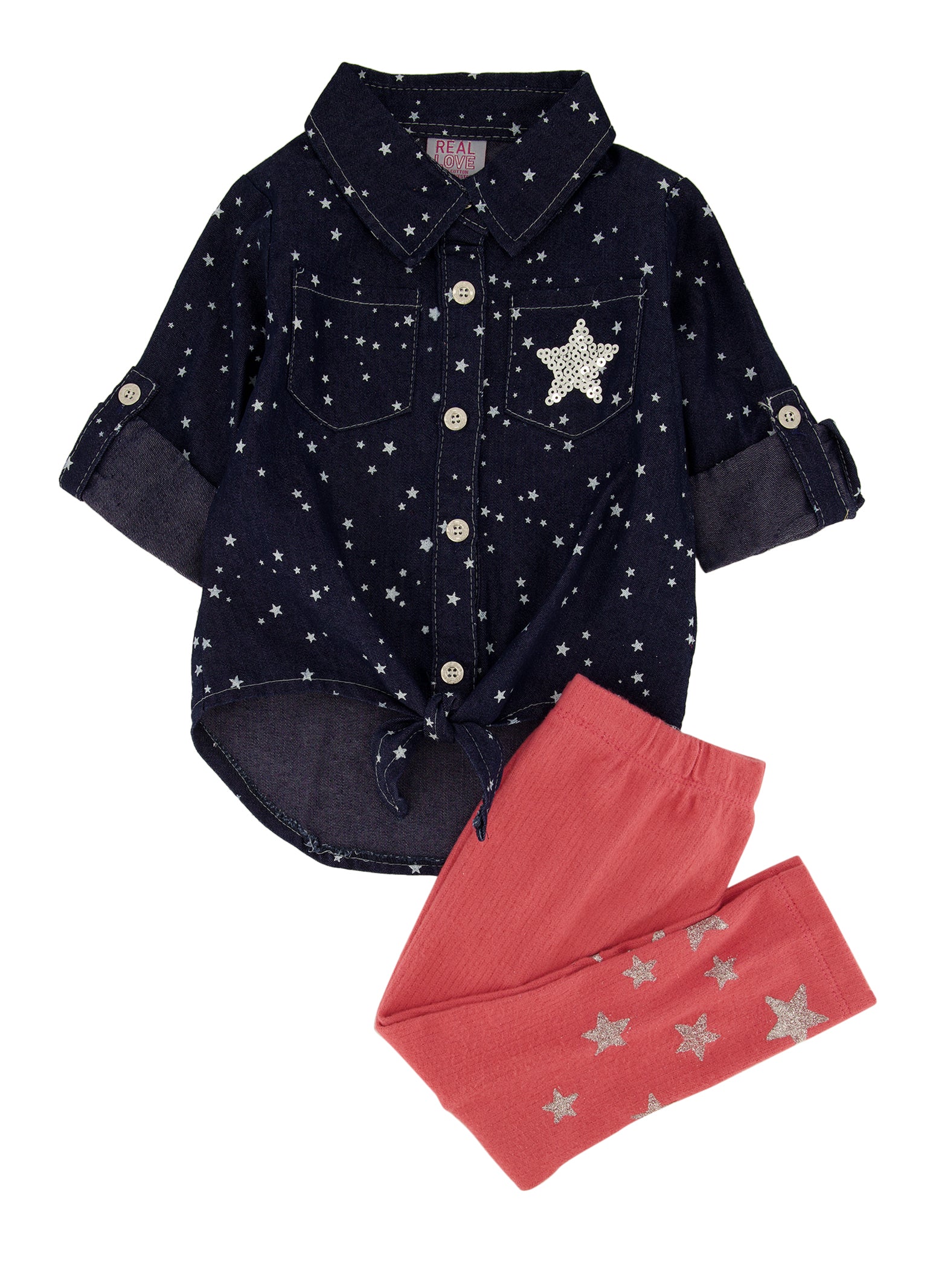 dark denim shirt toddler girl