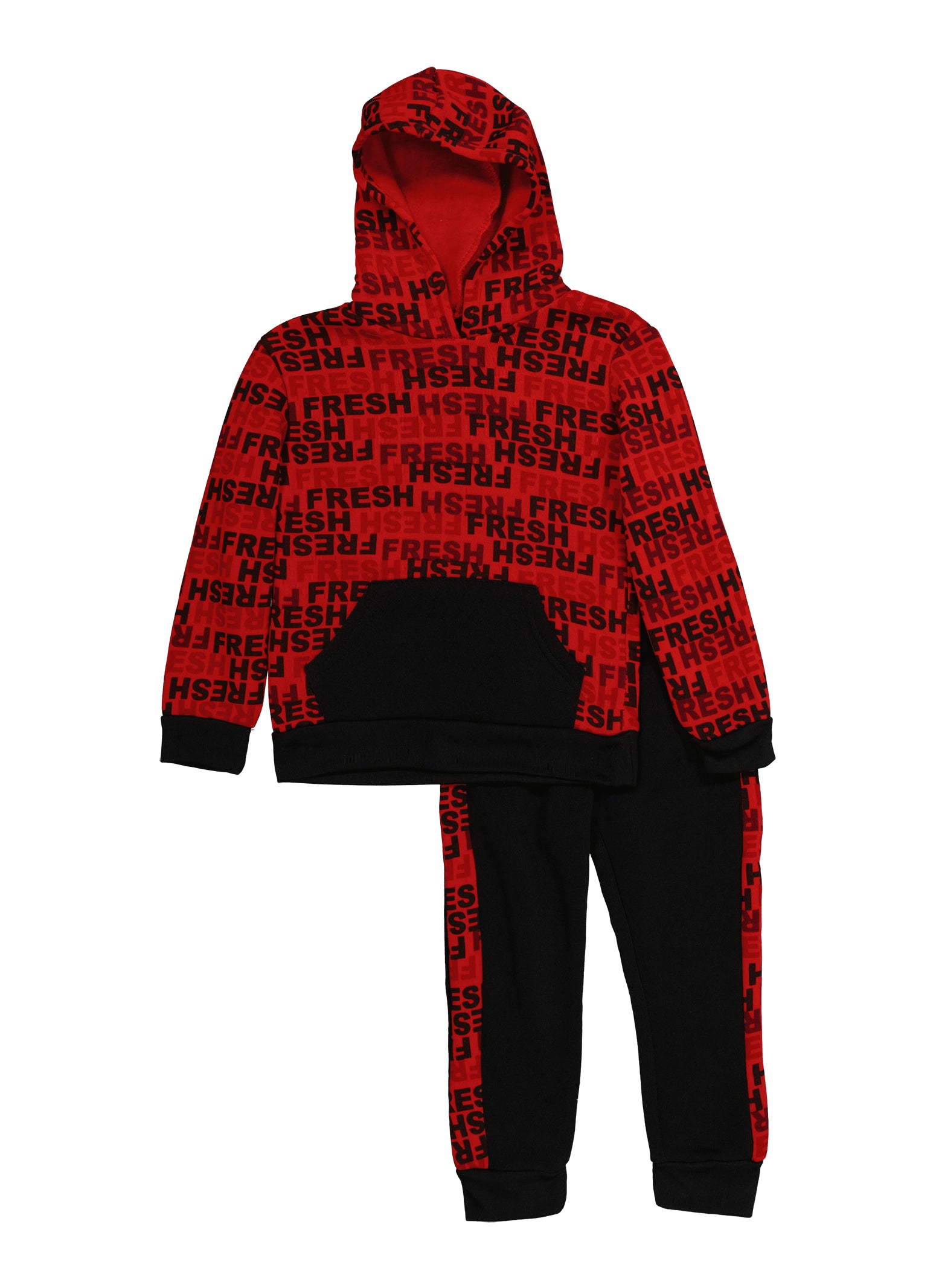 Toddler Boys Fresh Printed Hoodie and Joggers