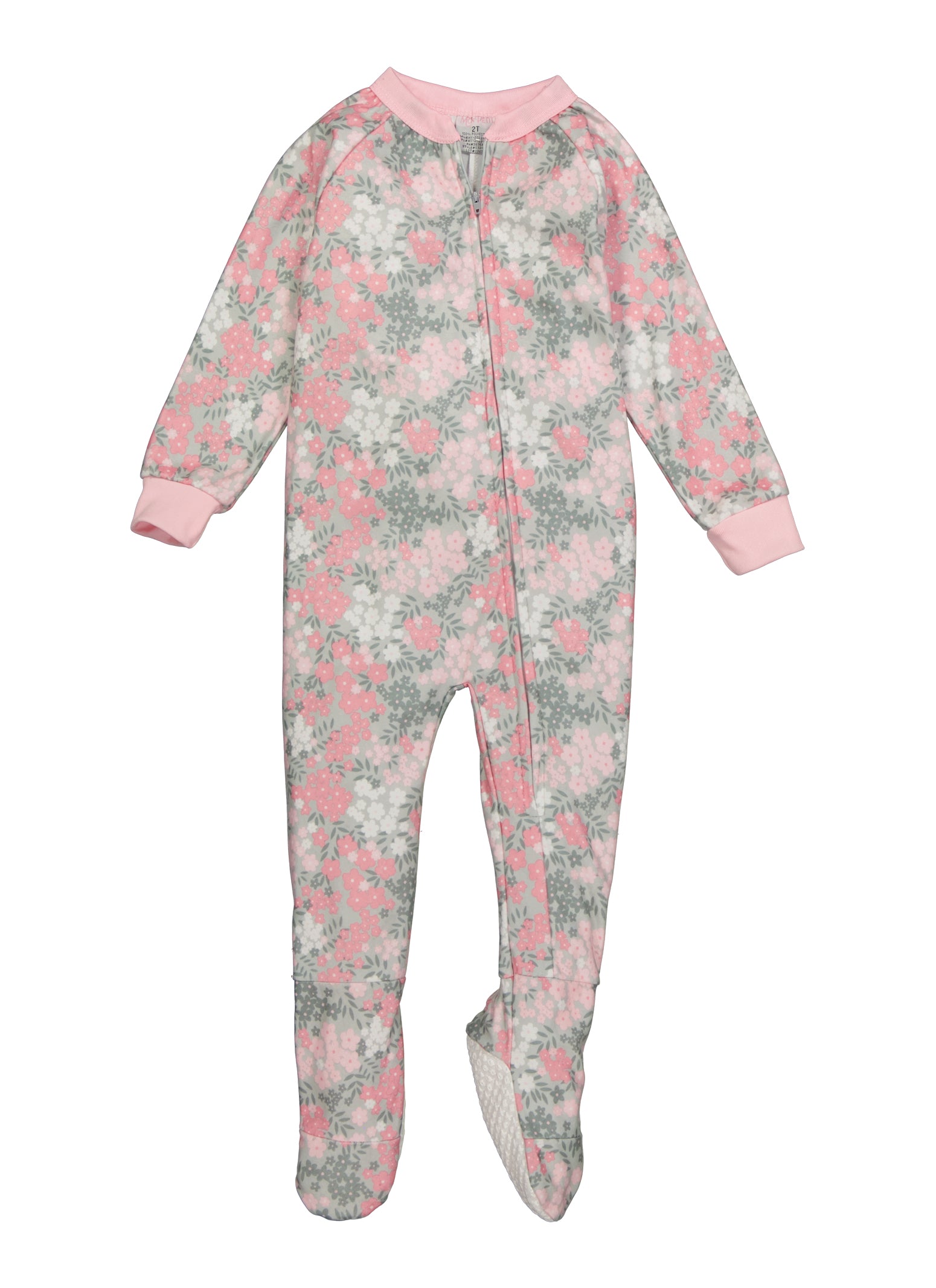 2t footed pajamas discount girl