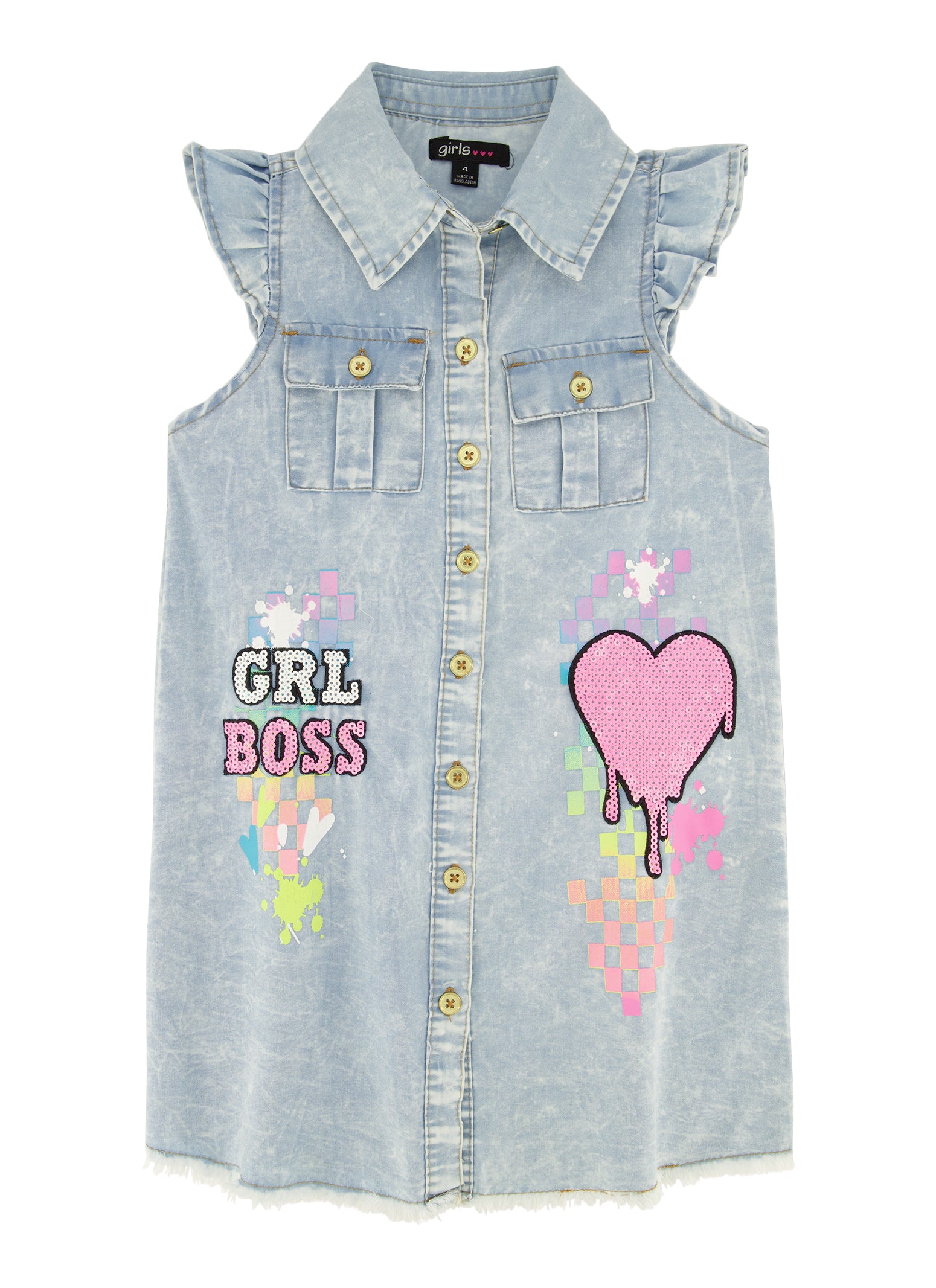 Denim Shirt for Kid Girl, Size: 20 to 28 at Rs 305/piece in Kolkata | ID:  2852687149873