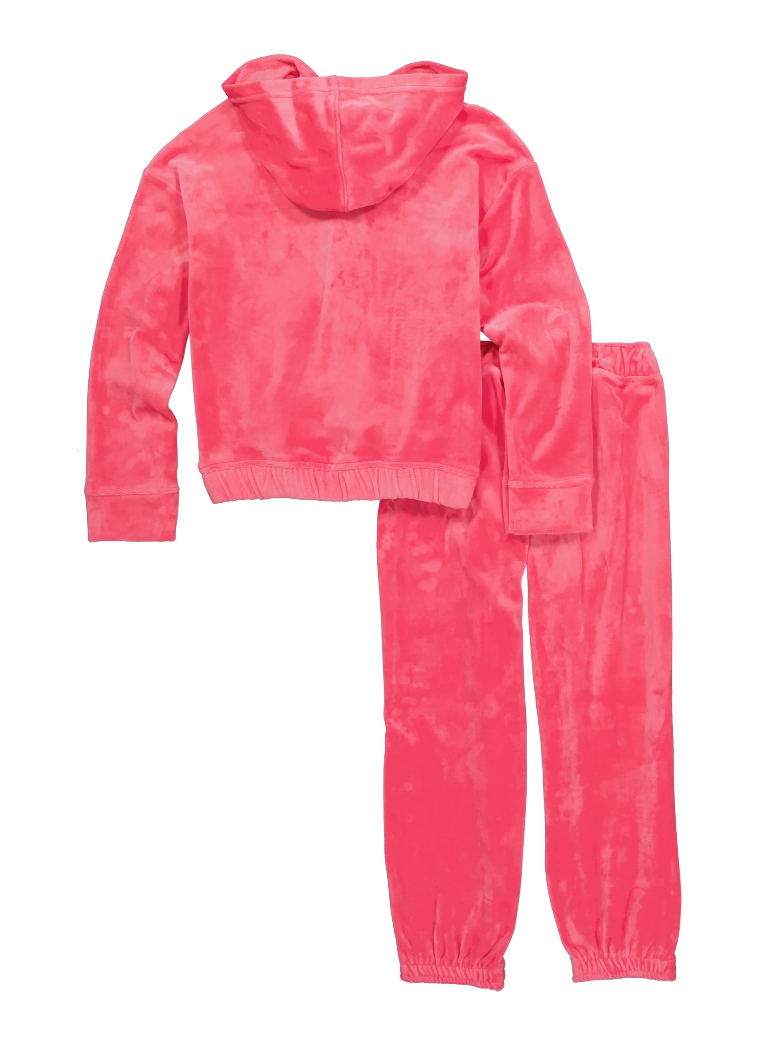 Girls Bebe Velour Love Sequin Graphic Hoodie and Joggers