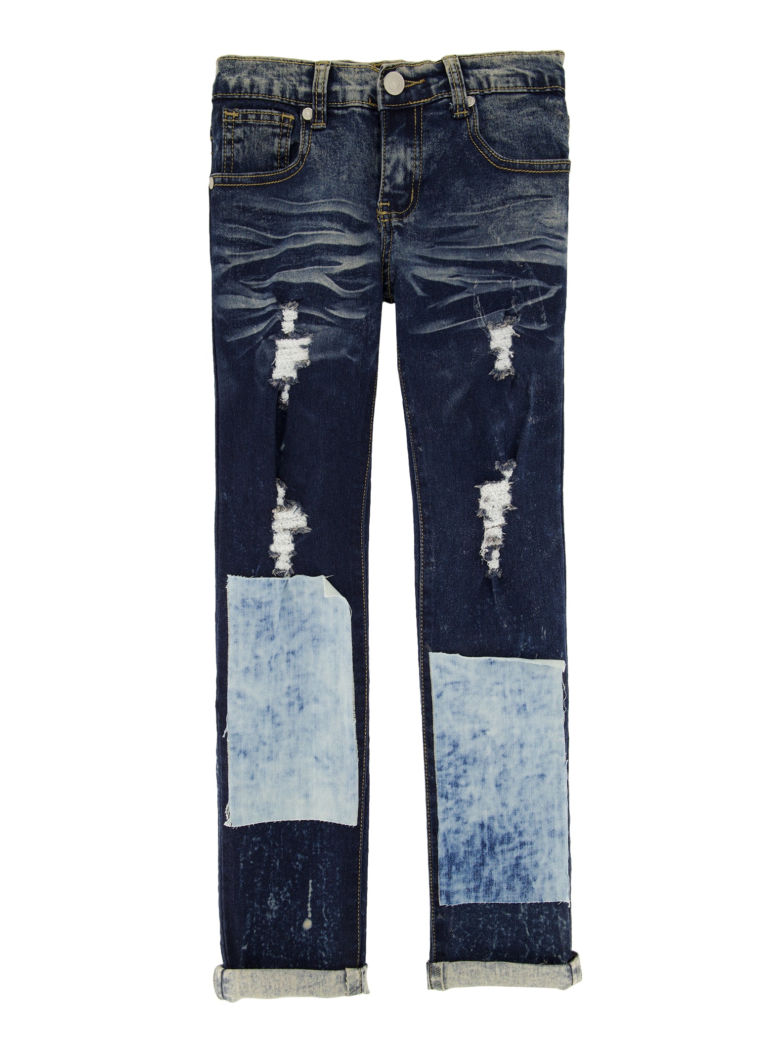 Baby Boy Girls Destroyed Ripped Hole Denim Jeans Pant Clothing - Walmart.com