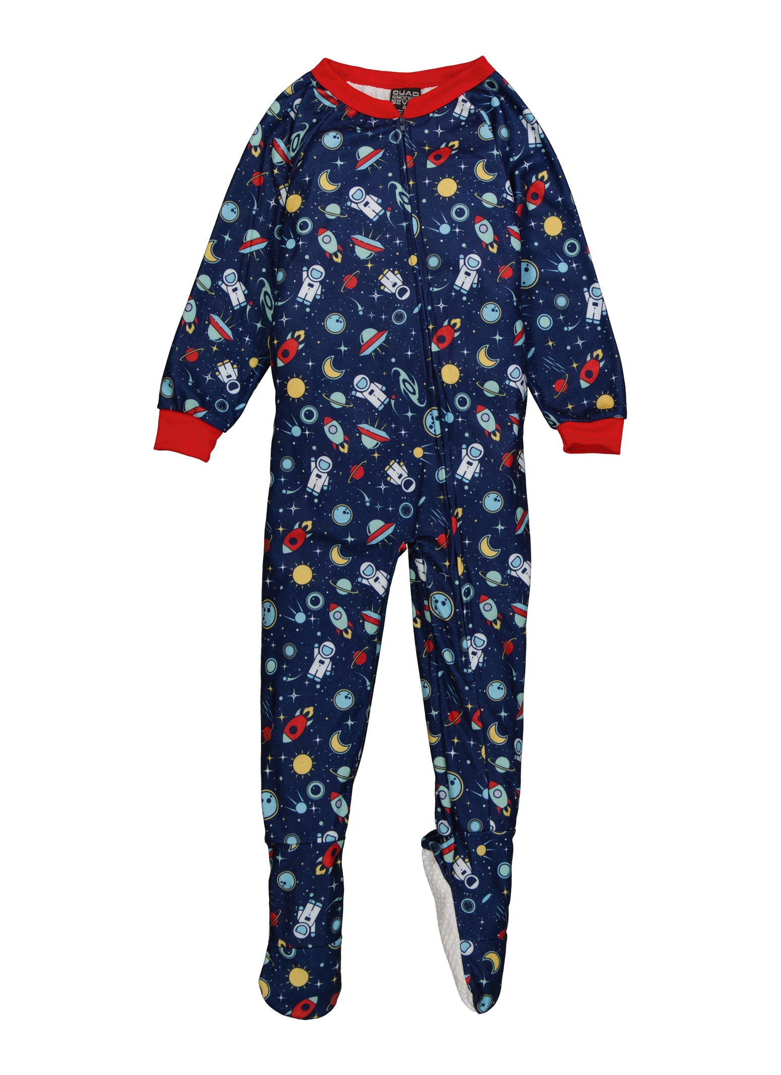 Little Boys Graphic Patterned Footed Pajamas