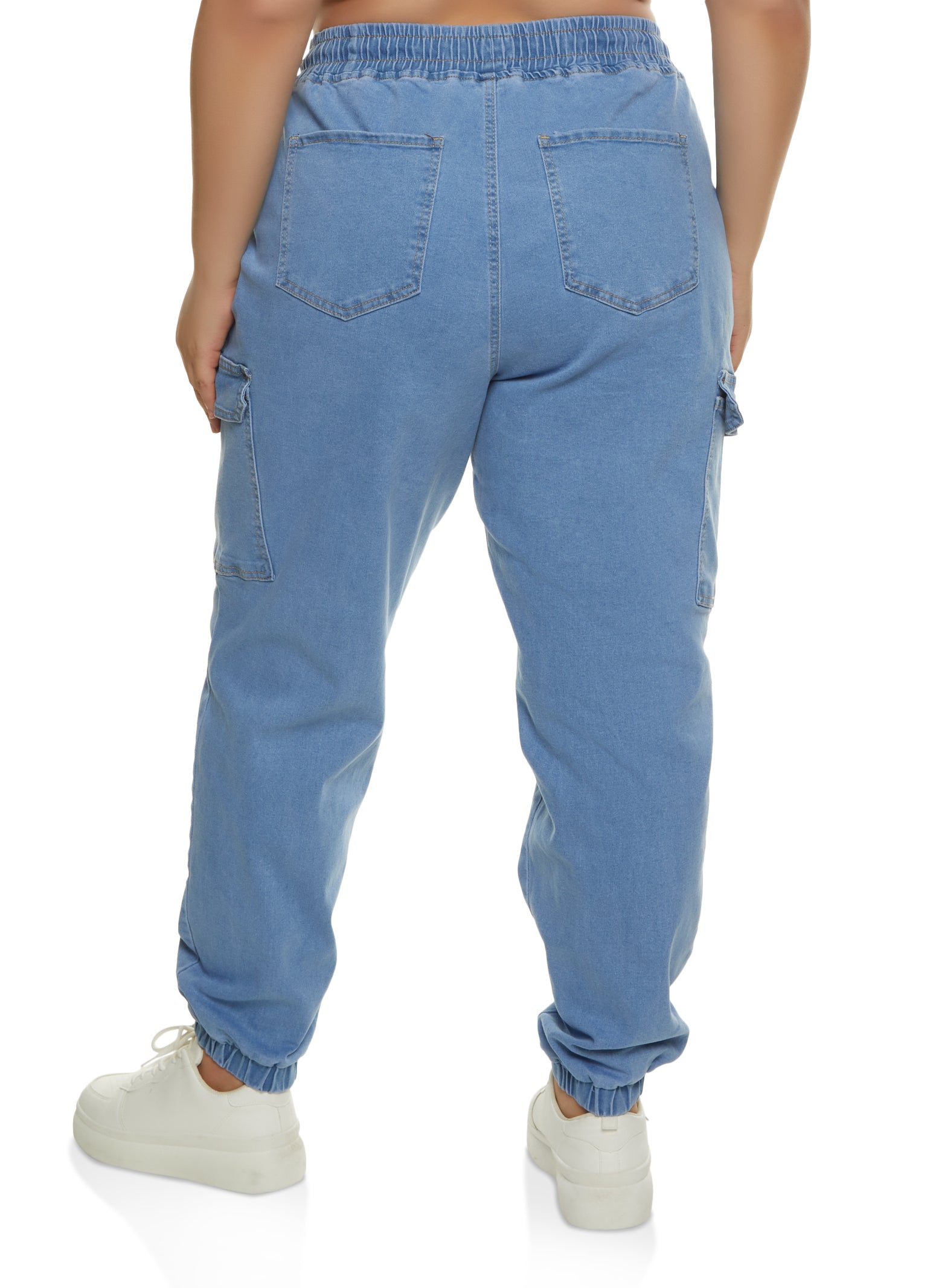 Plus Size WAX Denim Joggers