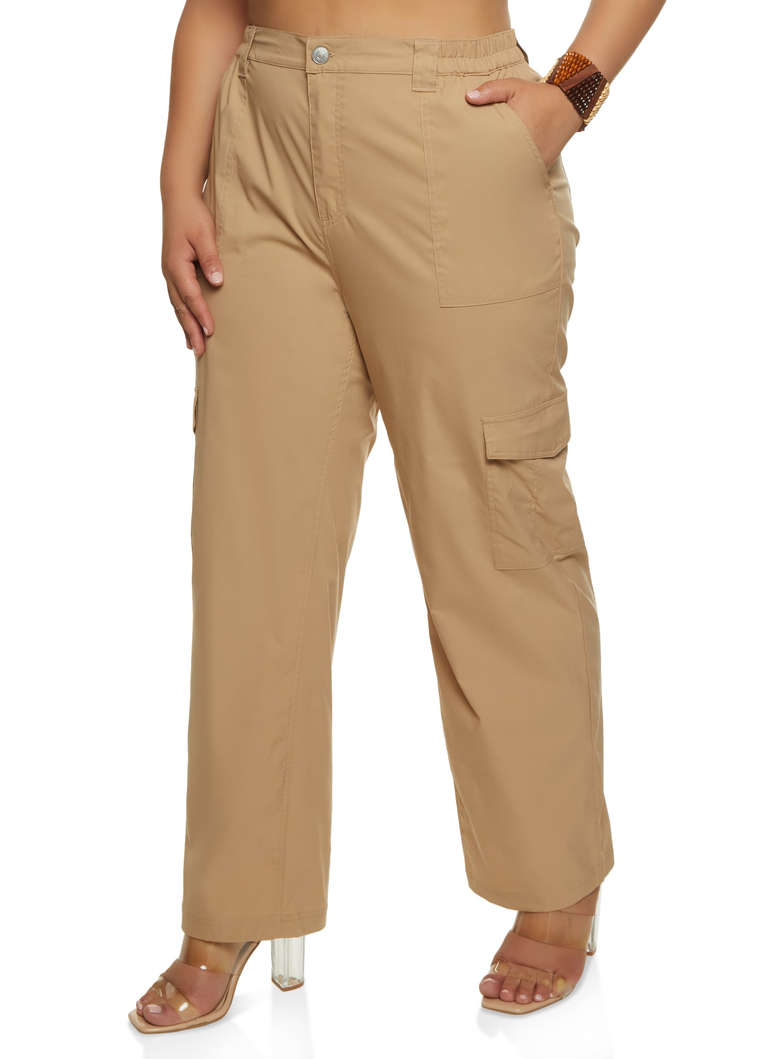 New Women's Plus Size Multi-pocket Classic Military Cargo Pants