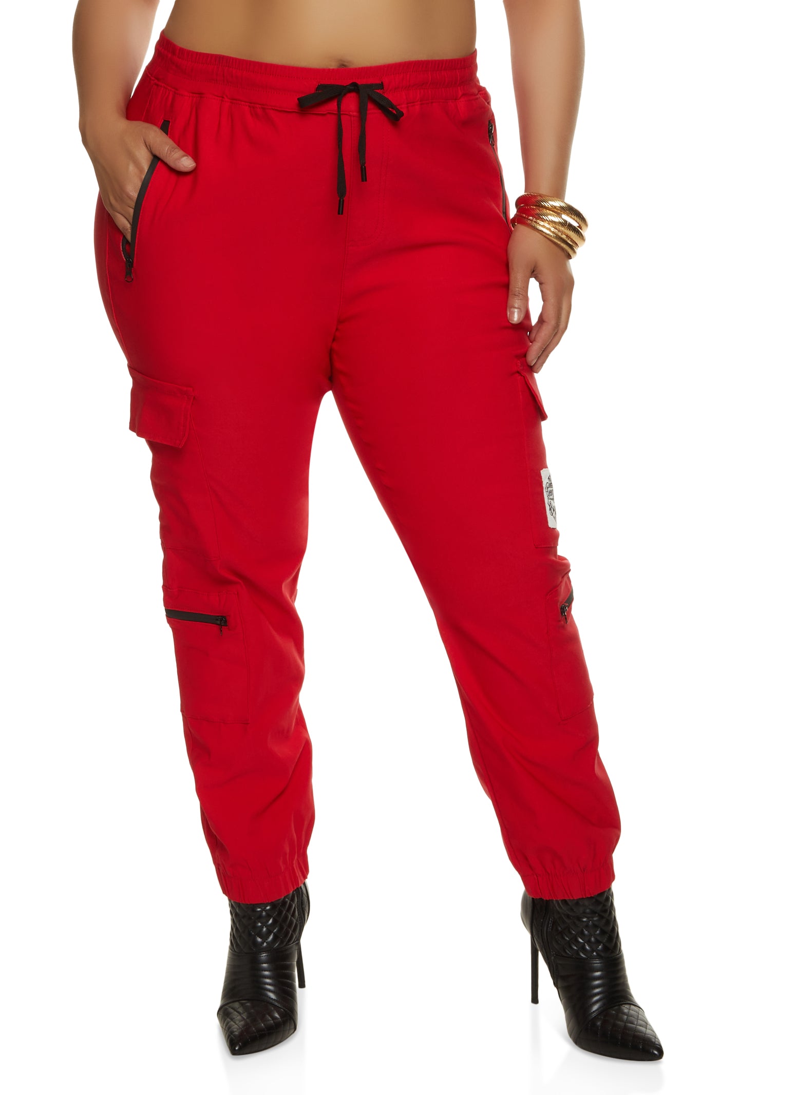 Red hot sale cargo joggers