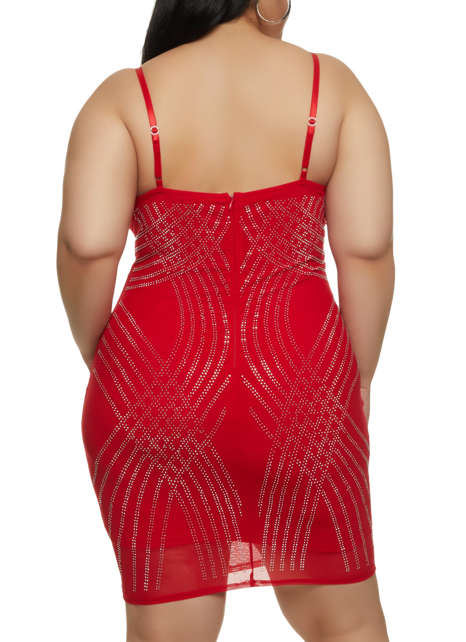 Plus Rhinestone Detail Bodycon Dress, plus size rhinestone dress, Rh