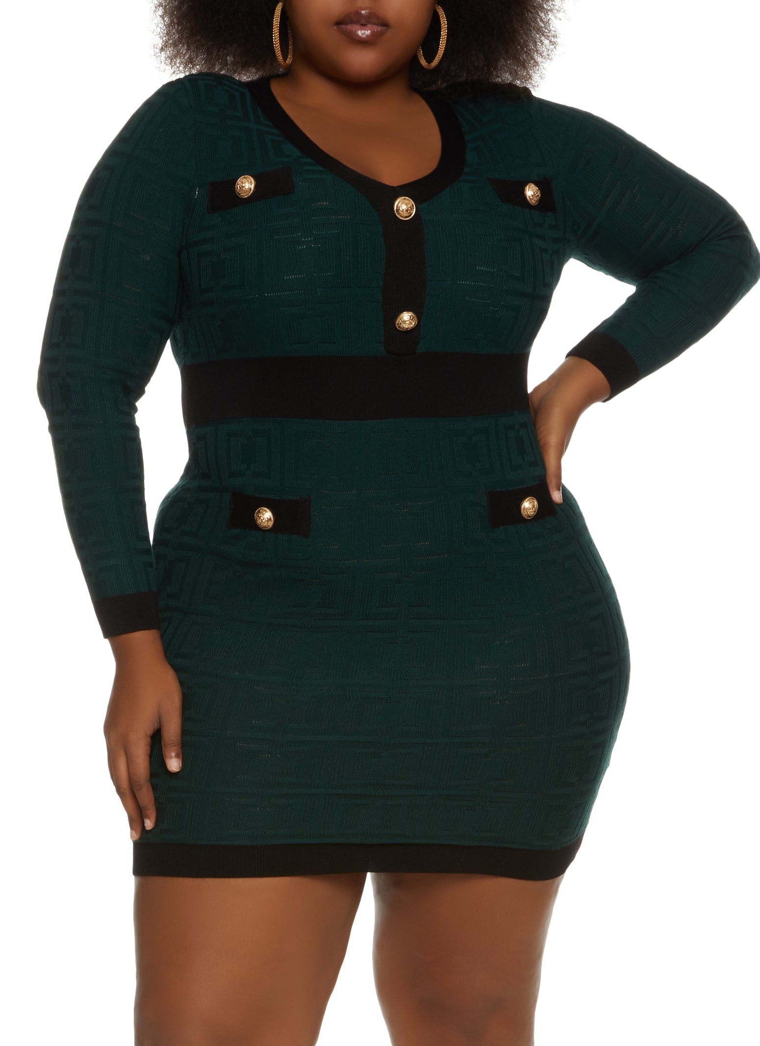 Hunter Green Sweater Dress