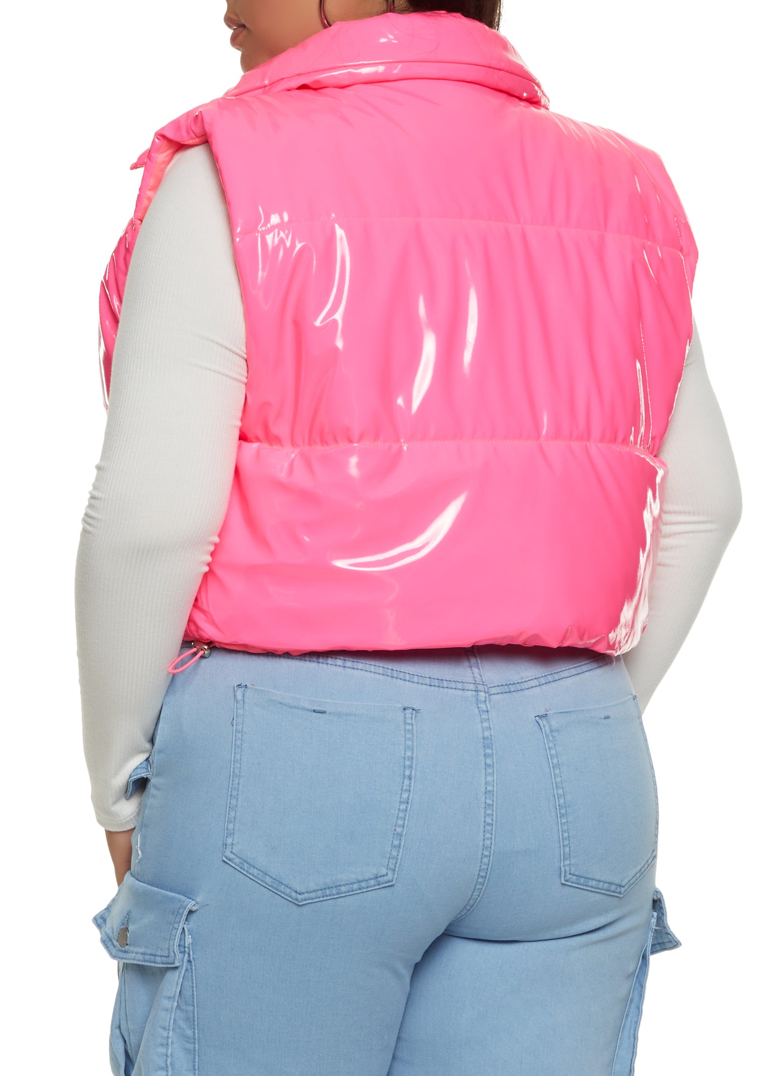 Plus Size Hot Pink Vest Top