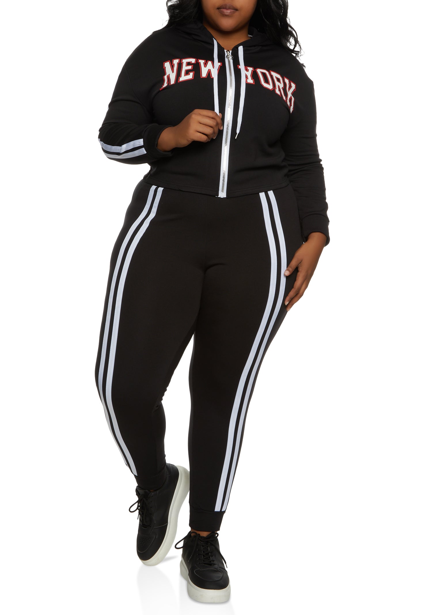 Plus Size New York Graphic Hoodie