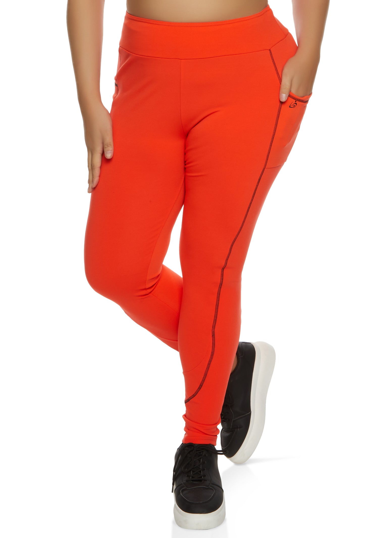 Neon Orange Nylon Spandex Tights Style# 1008 | We Love Colors