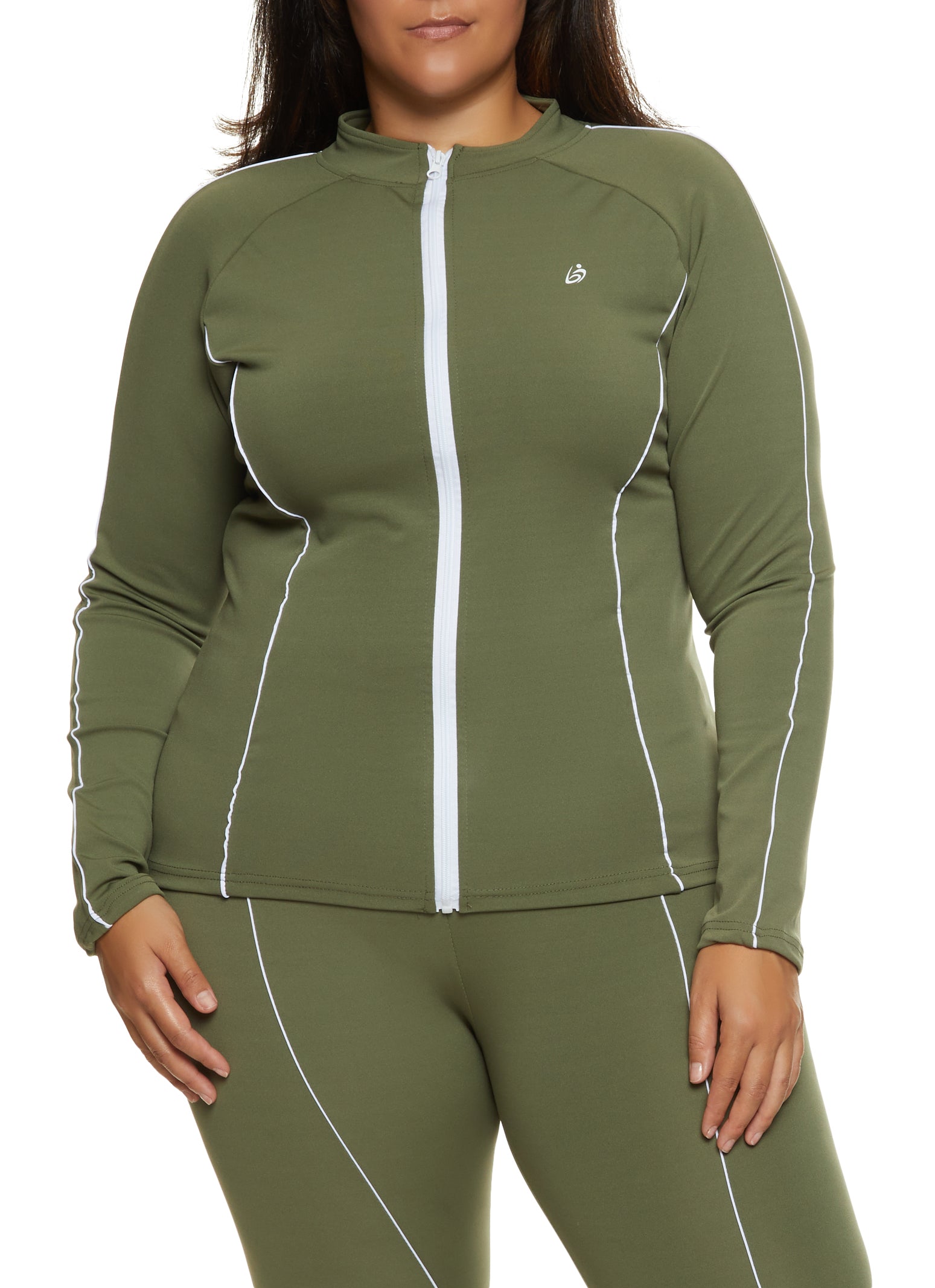 Plus size best sale track jacket